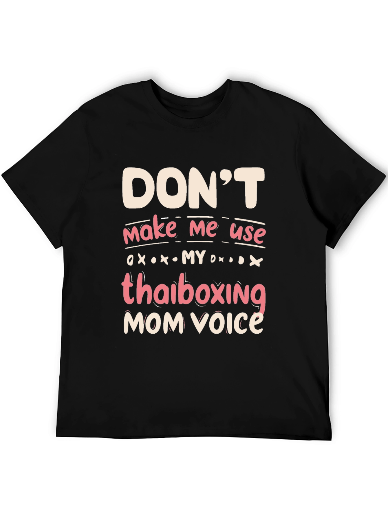 Black Thai Boxing Mom Voice Graphic Tee view 5