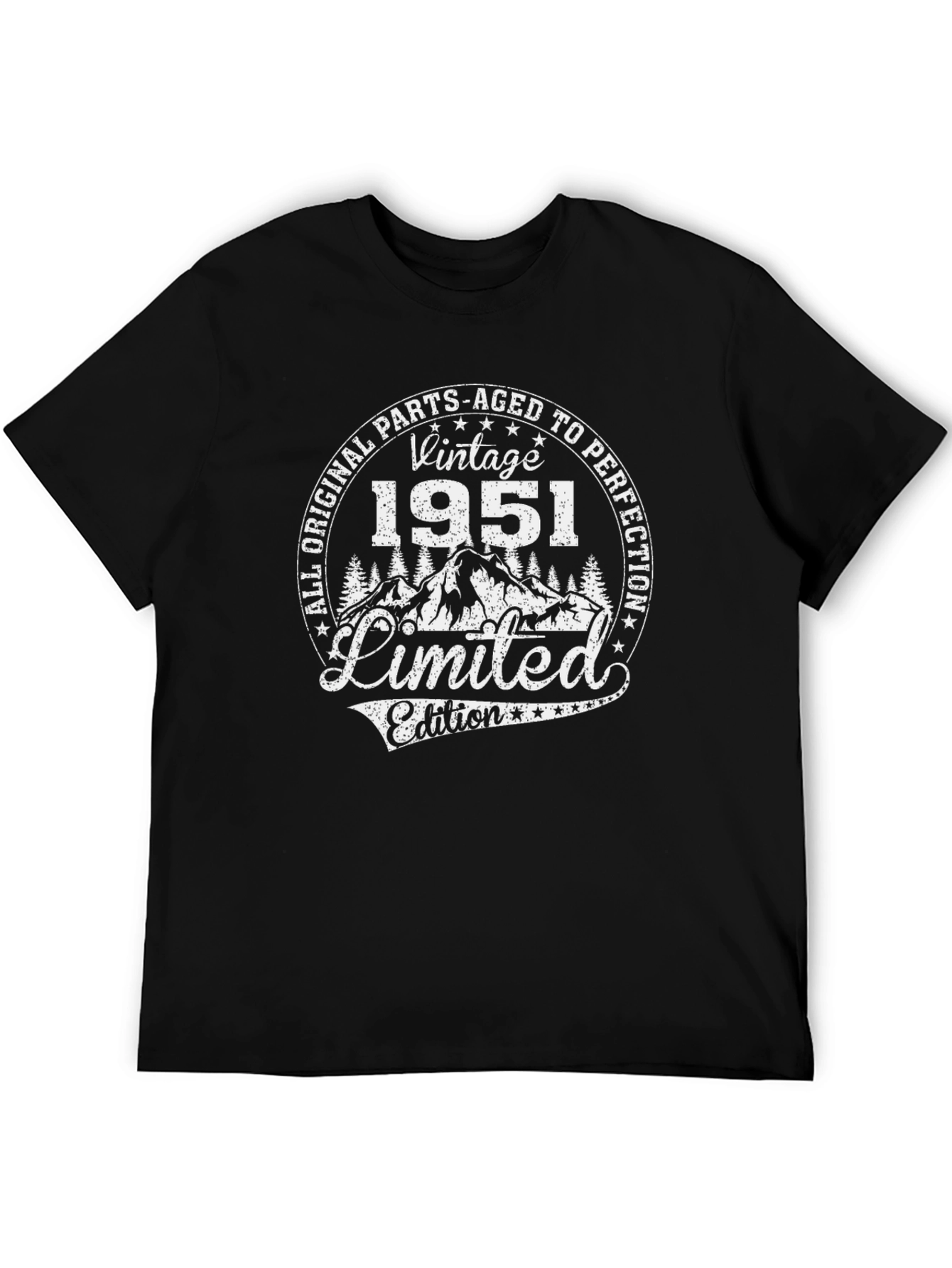Black Vintage 1951 Limited Edition Black T-Shirt view 5