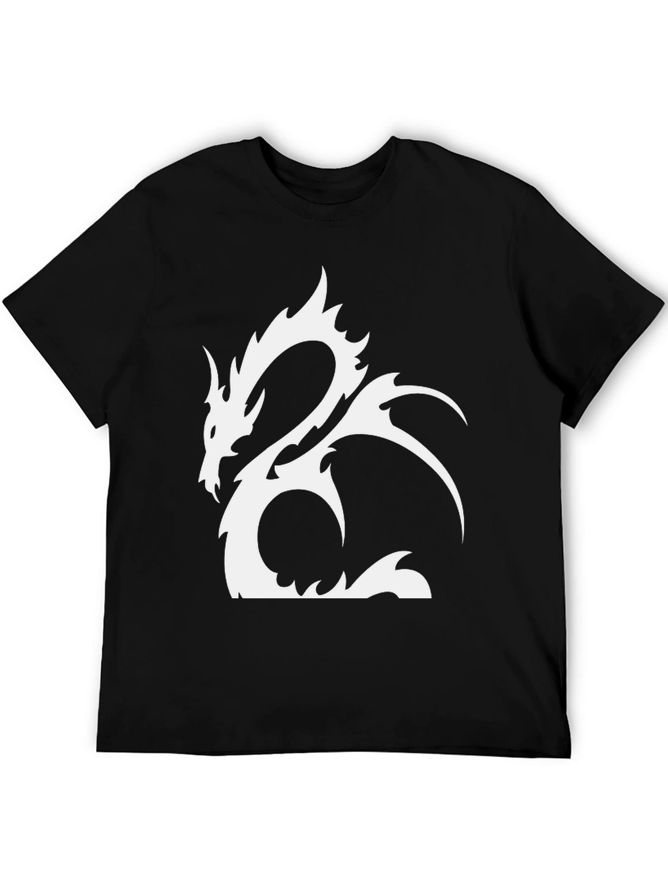 Black Dragon Graphic Black Tee - Stylish & Unique view 5