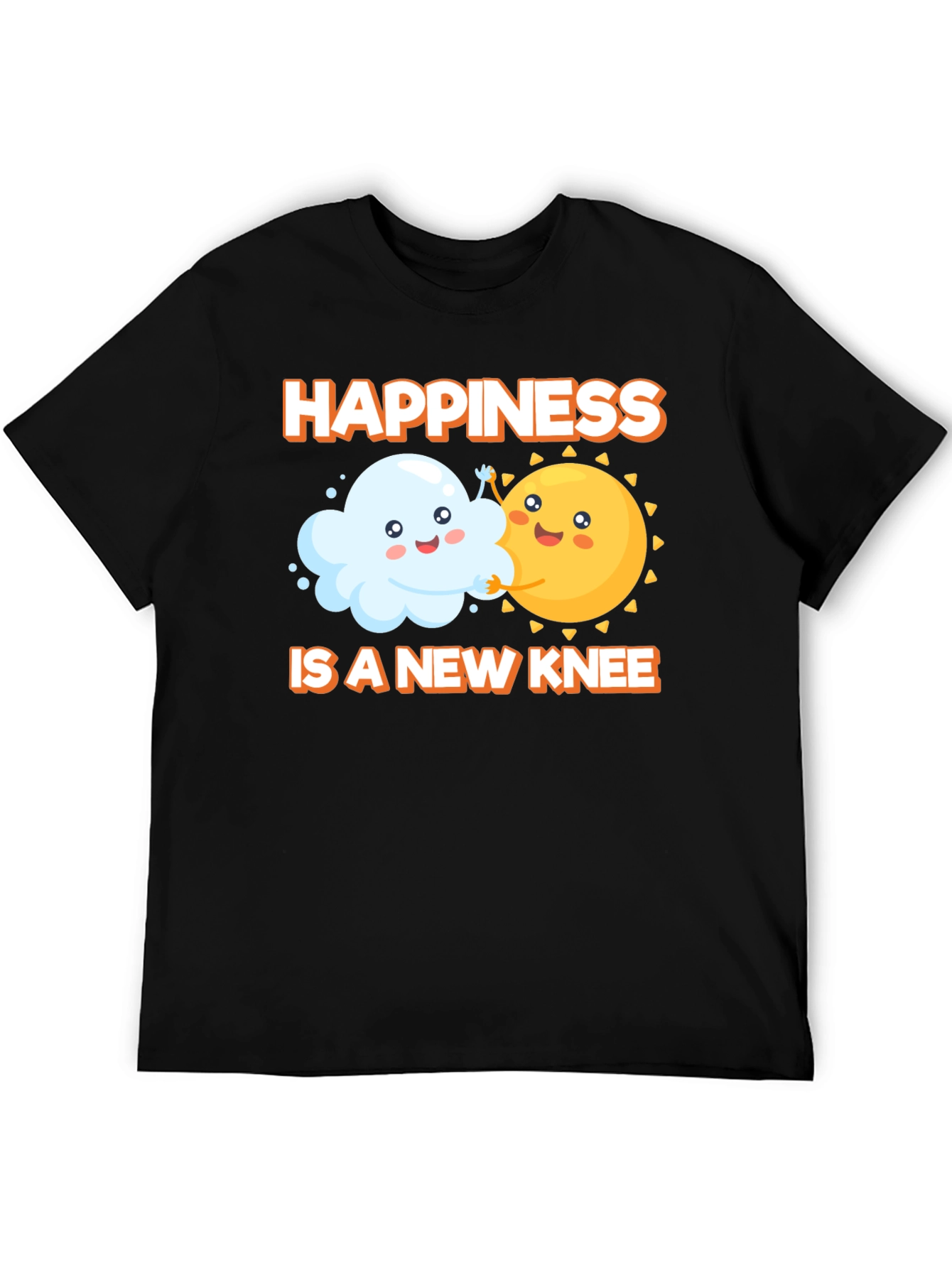Black Happiness is a New Knee T-Shirt view 5