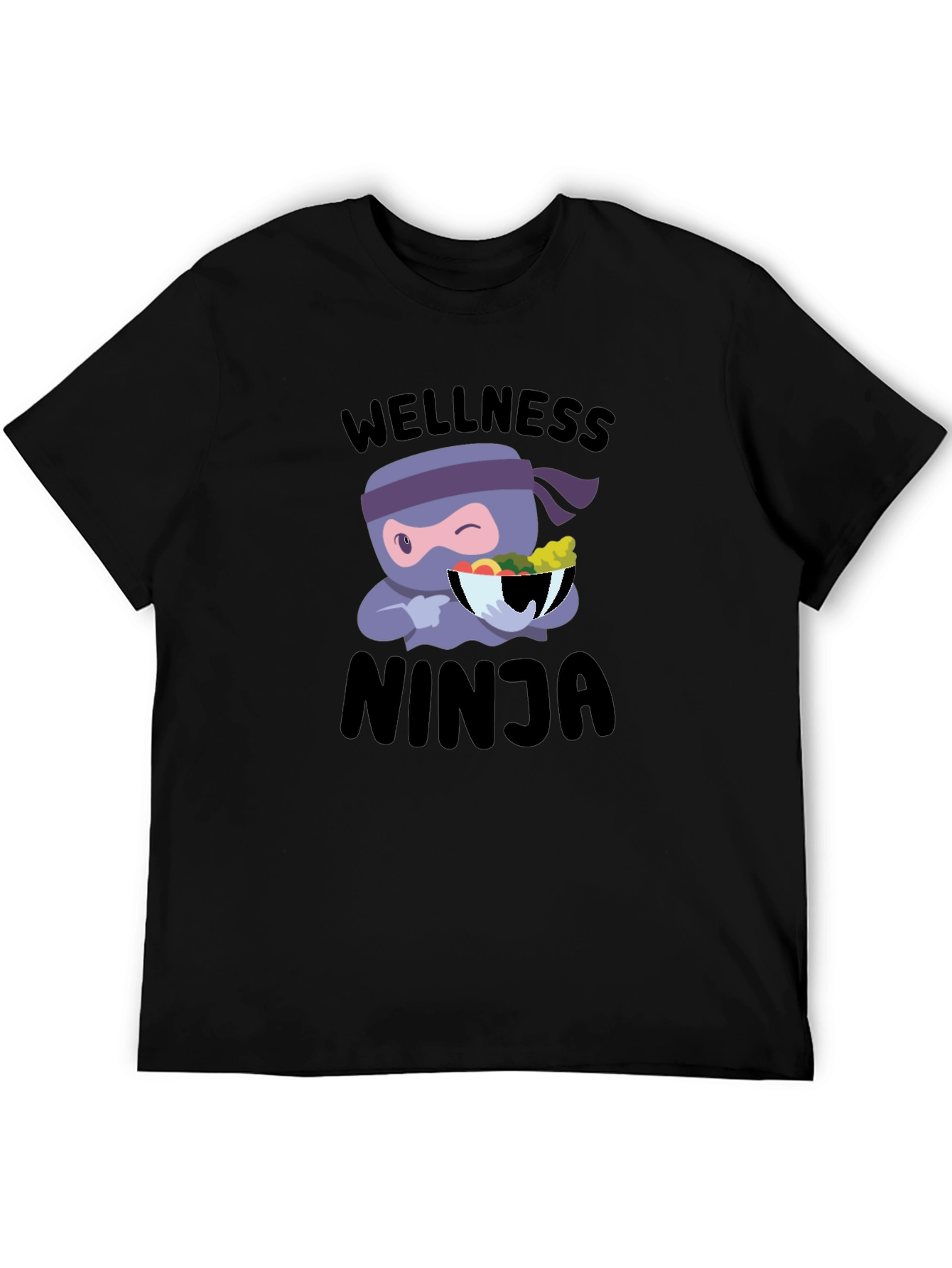 Black Wellness Ninja Black T-Shirt view 5
