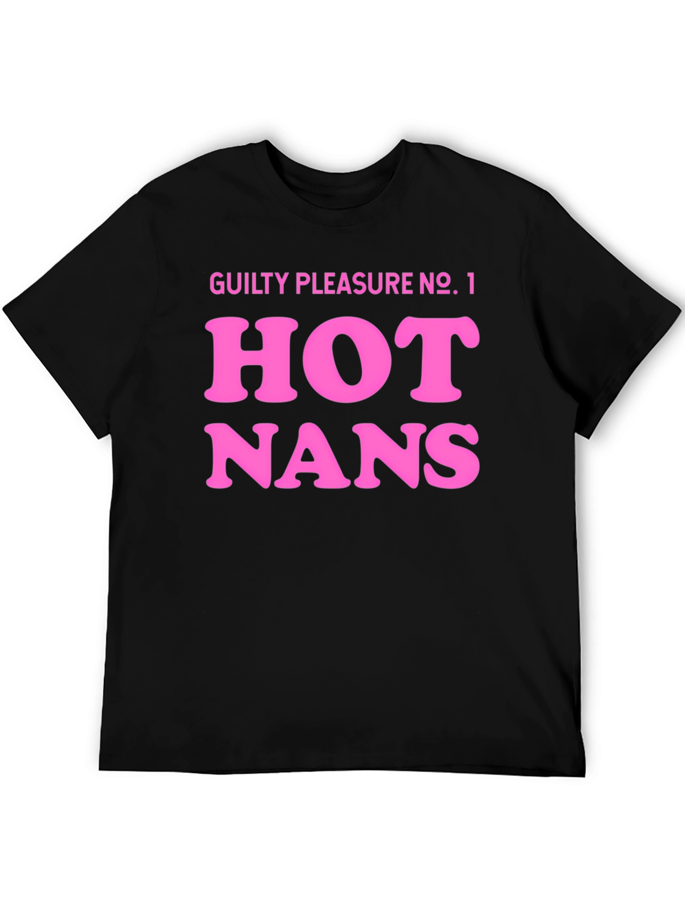 Black Guilty Pleasure Hot Nans T-Shirt - Black view 5