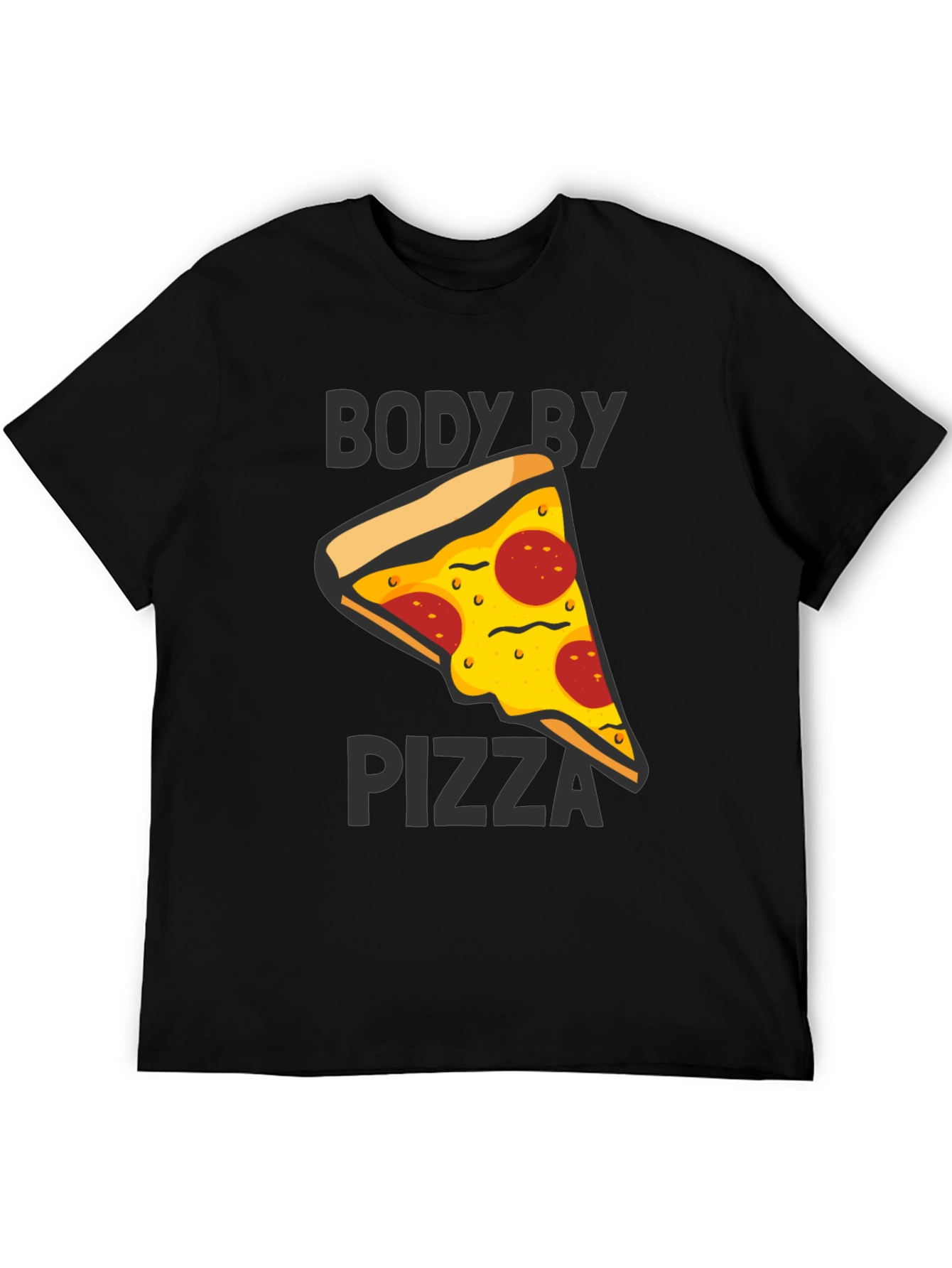 Body By Pizza Graphic Tee - Funny Unisex T-Shirt - 5