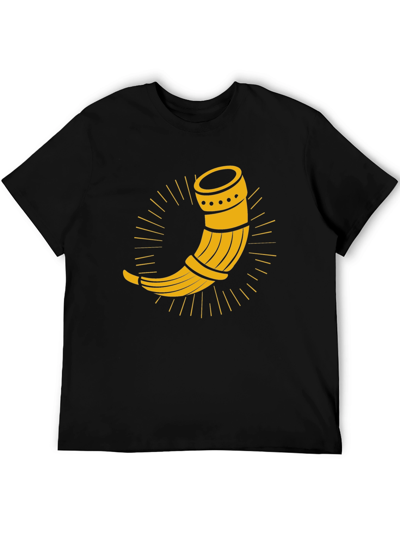 Black Drinking Horn Graphic Tee - Black view 5