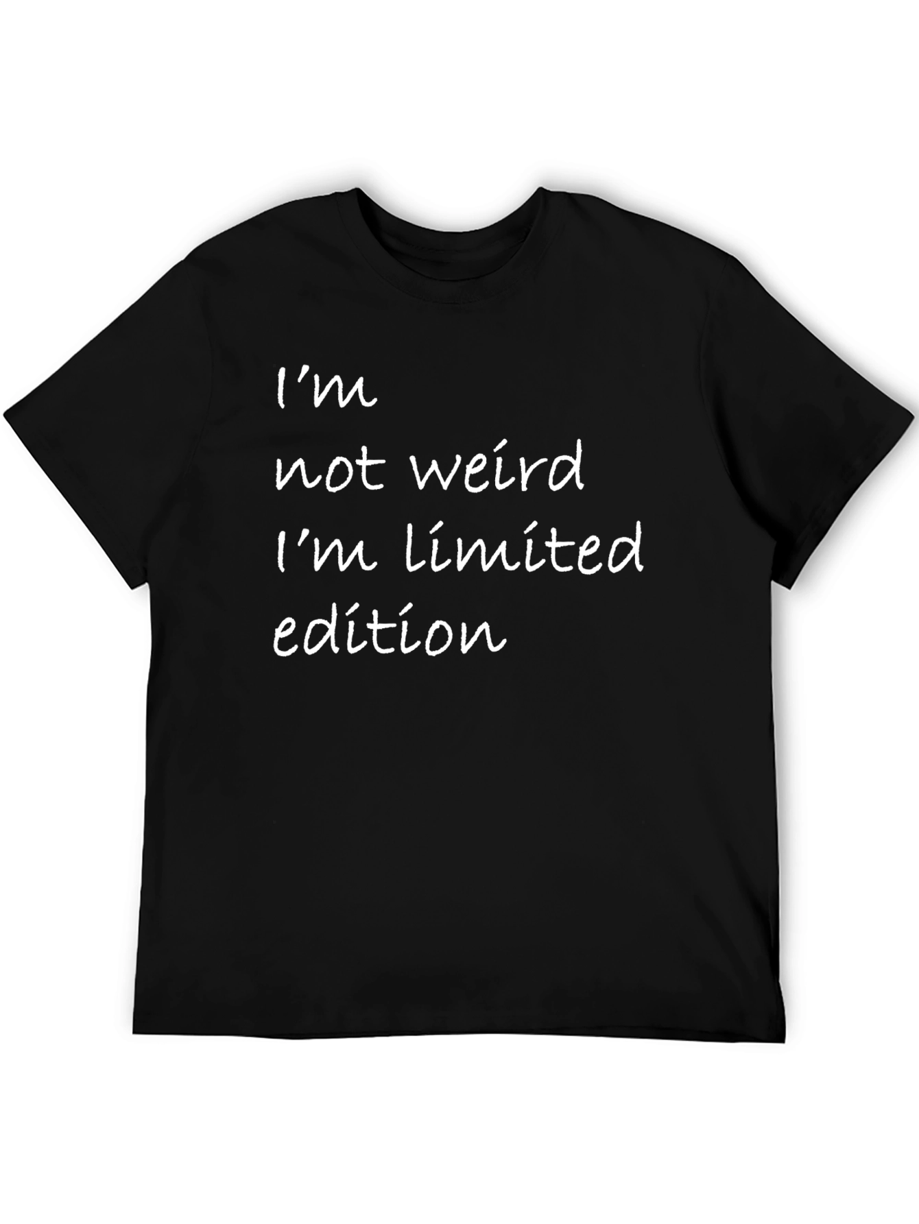 Black Limited Edition Graphic Tee - I'm Not Weird view 5
