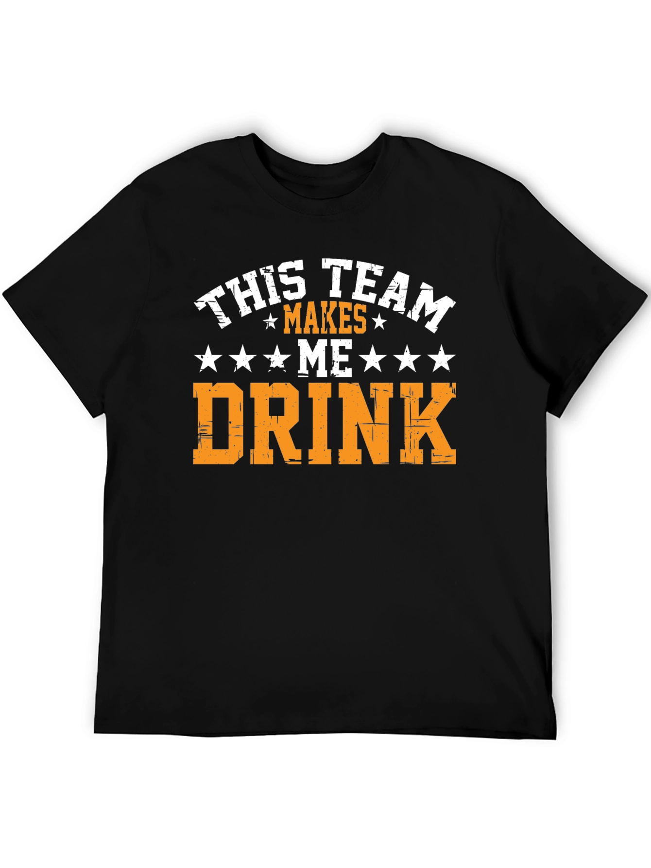 Black Funny Team Makes Me Drink Graphic Tee view 5