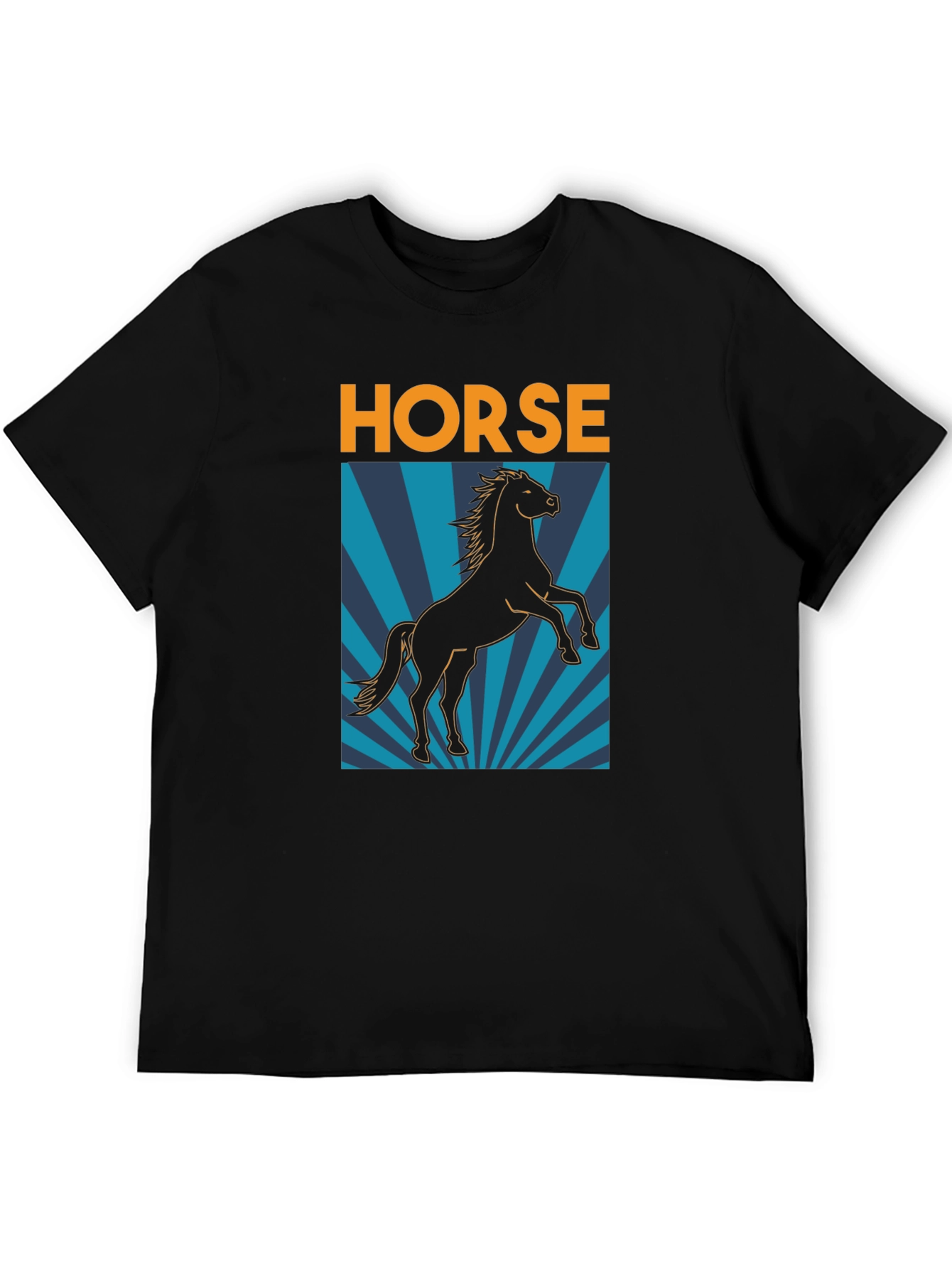 Black Horse Graphic T-Shirt - Black view 5