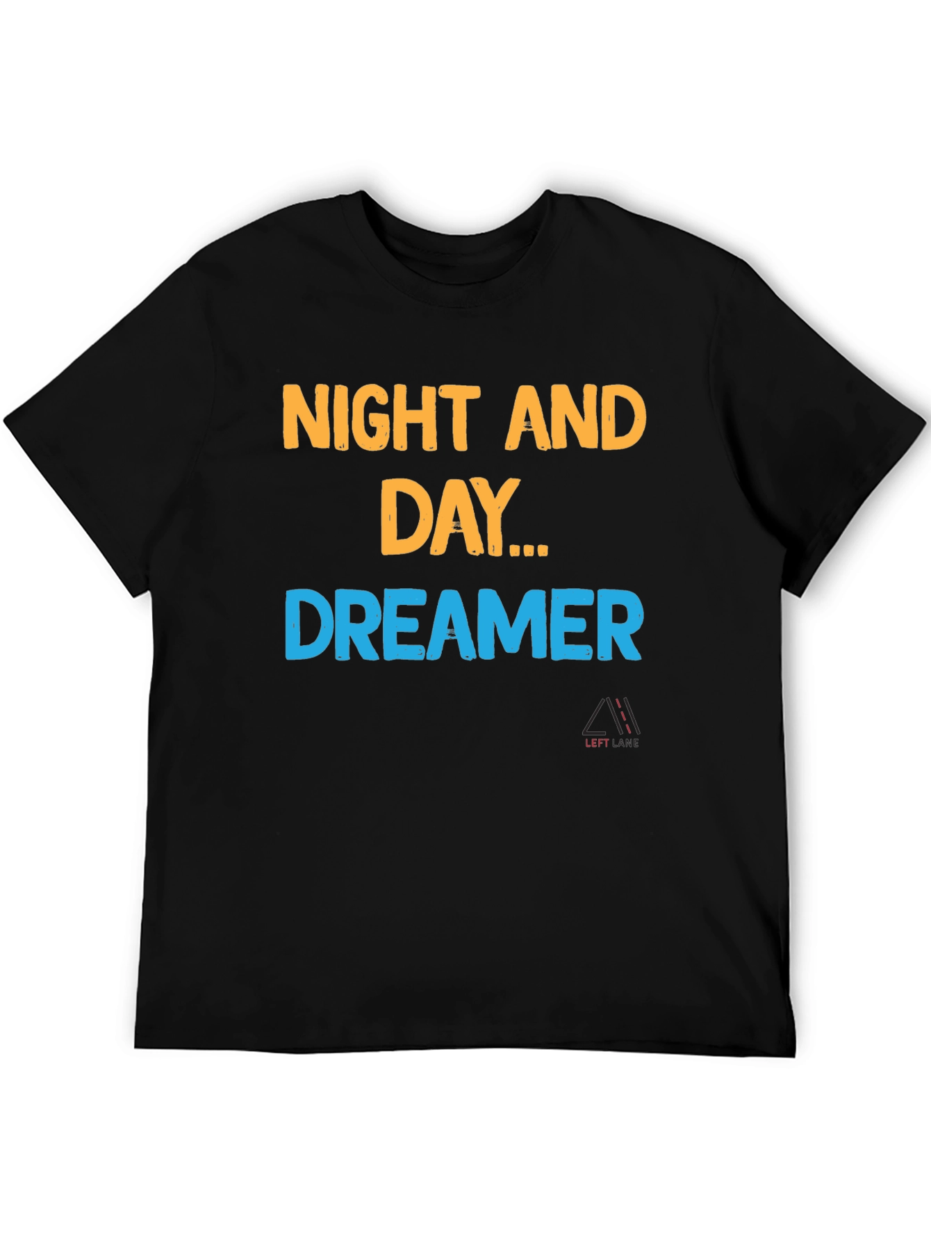 Black Night and Day Dreamer Black T-Shirt view 5