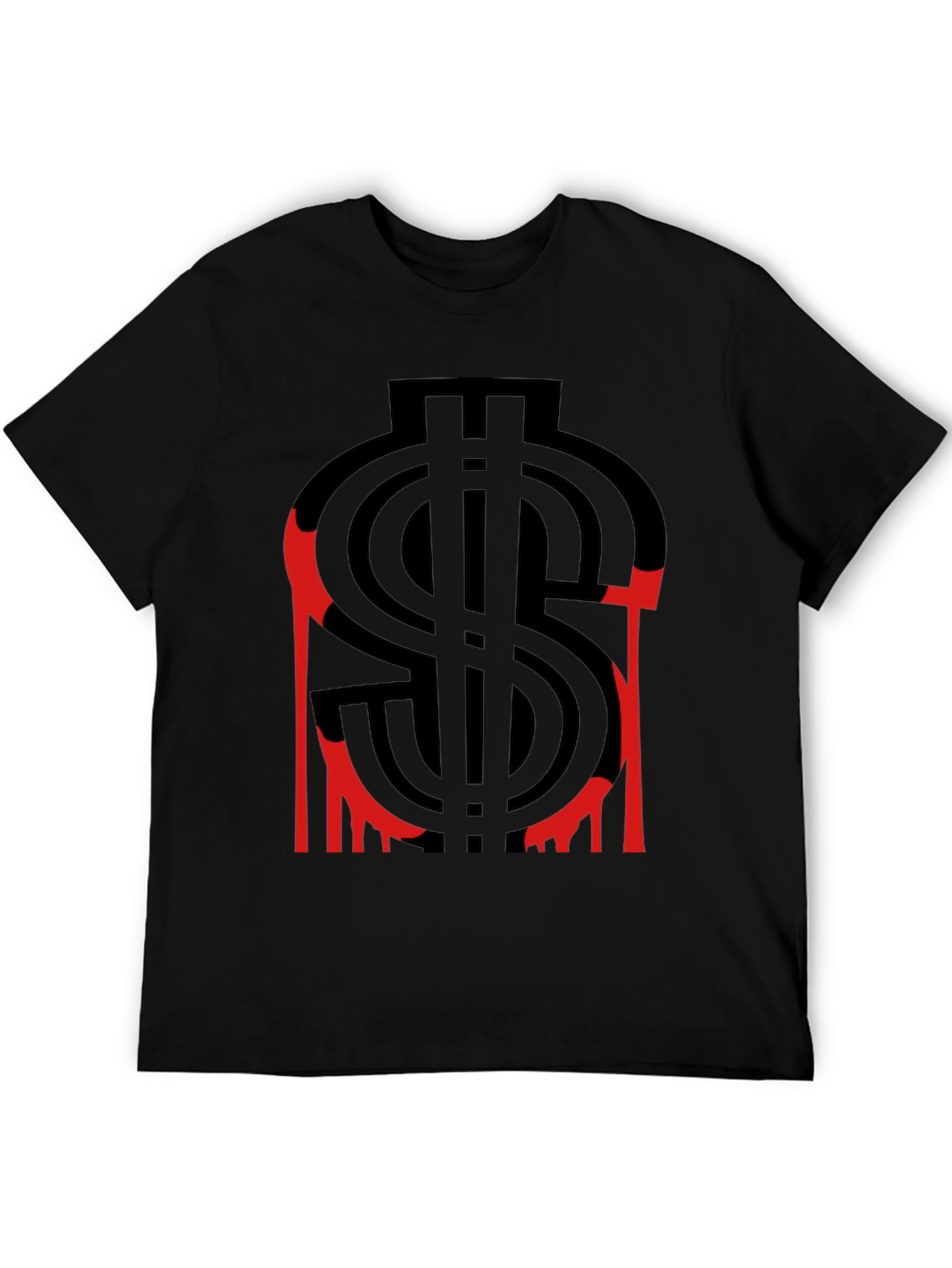 Black Bloody Money Graphic T-Shirt - Black view 5