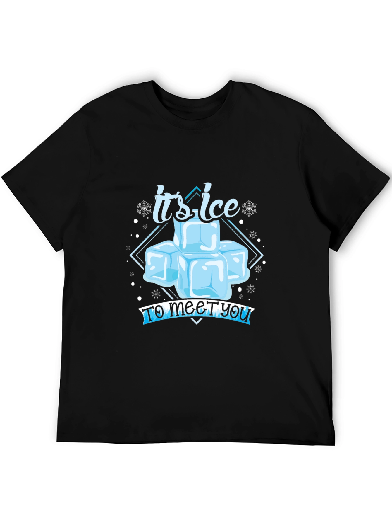 Black It's Ice To Meet You Graphic Tee view 5