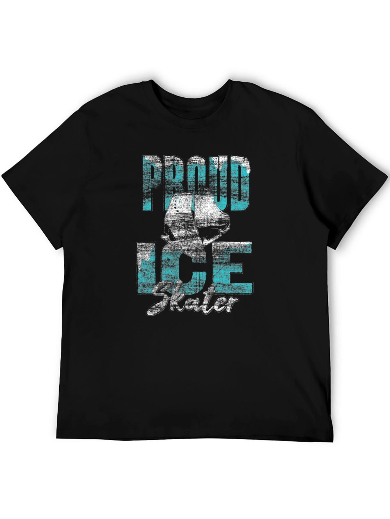 Black Proud Ice Skater Graphic Tee - Black Cotton Blend view 5