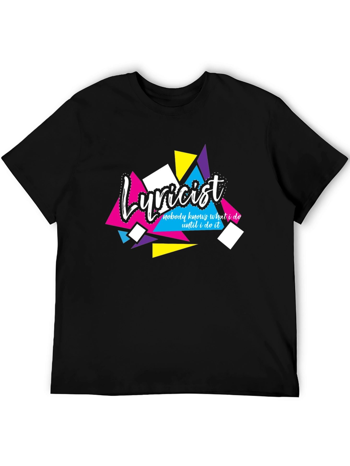 Lyricist Graphic Tee - Nobody Knows What I Do Black T-Shirt - 5