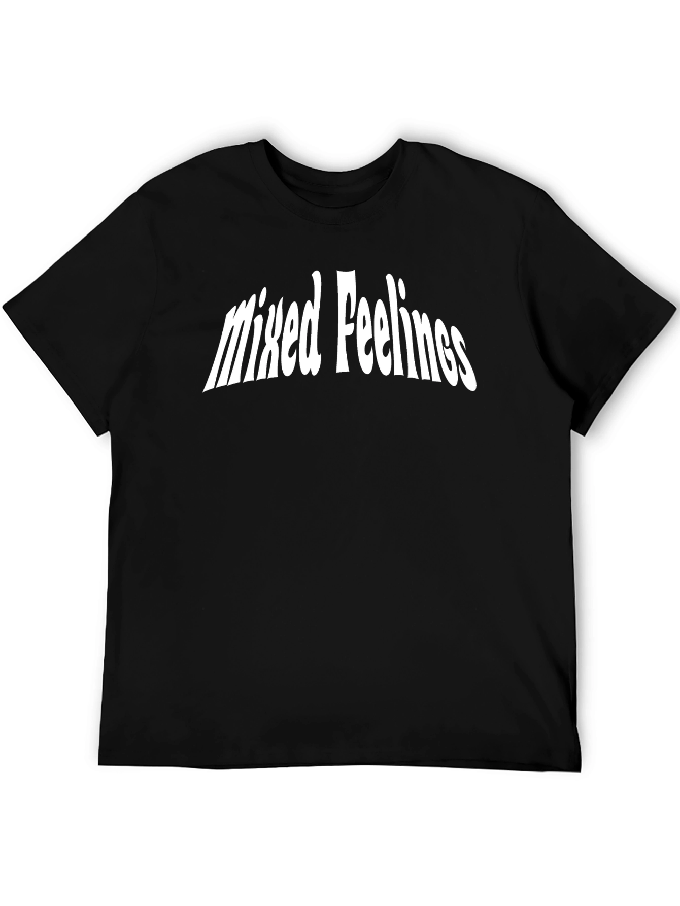 Black Mixed Feelings Graphic Tee view 5