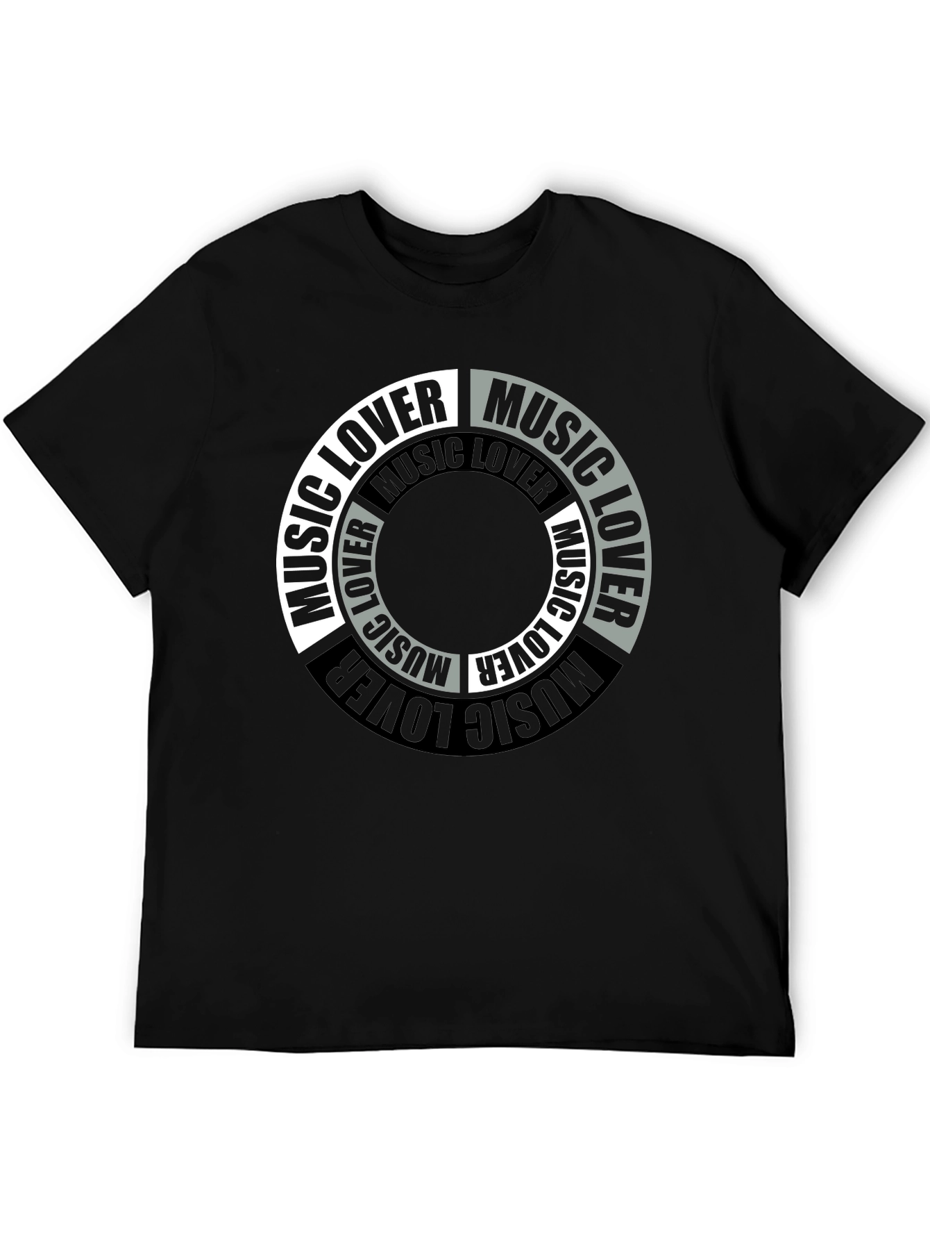 Black Music Lover Graphic T-Shirt - Stylish & Comfortable view 5