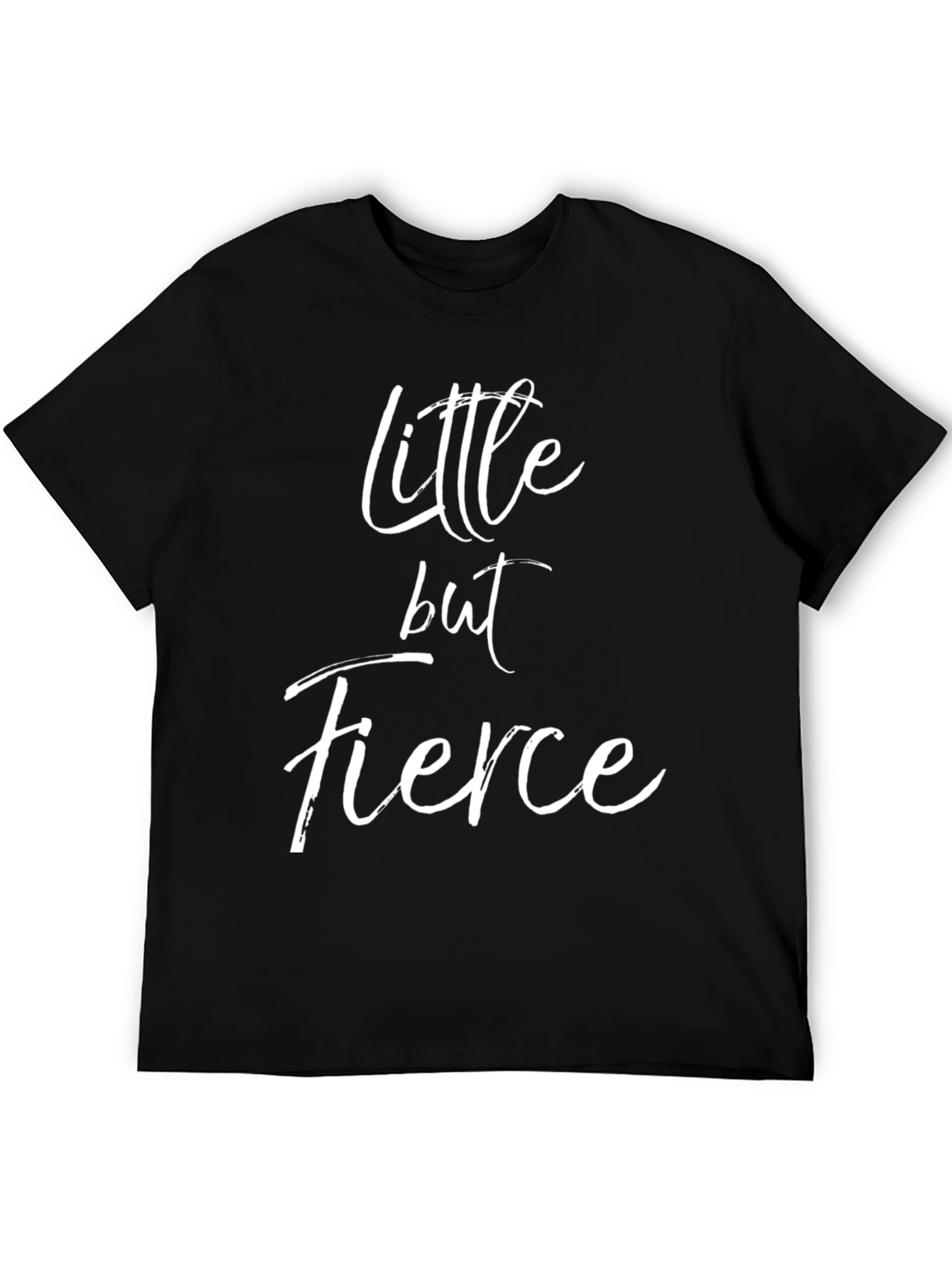 Black Little But Fierce Graphic Tee - Black view 5