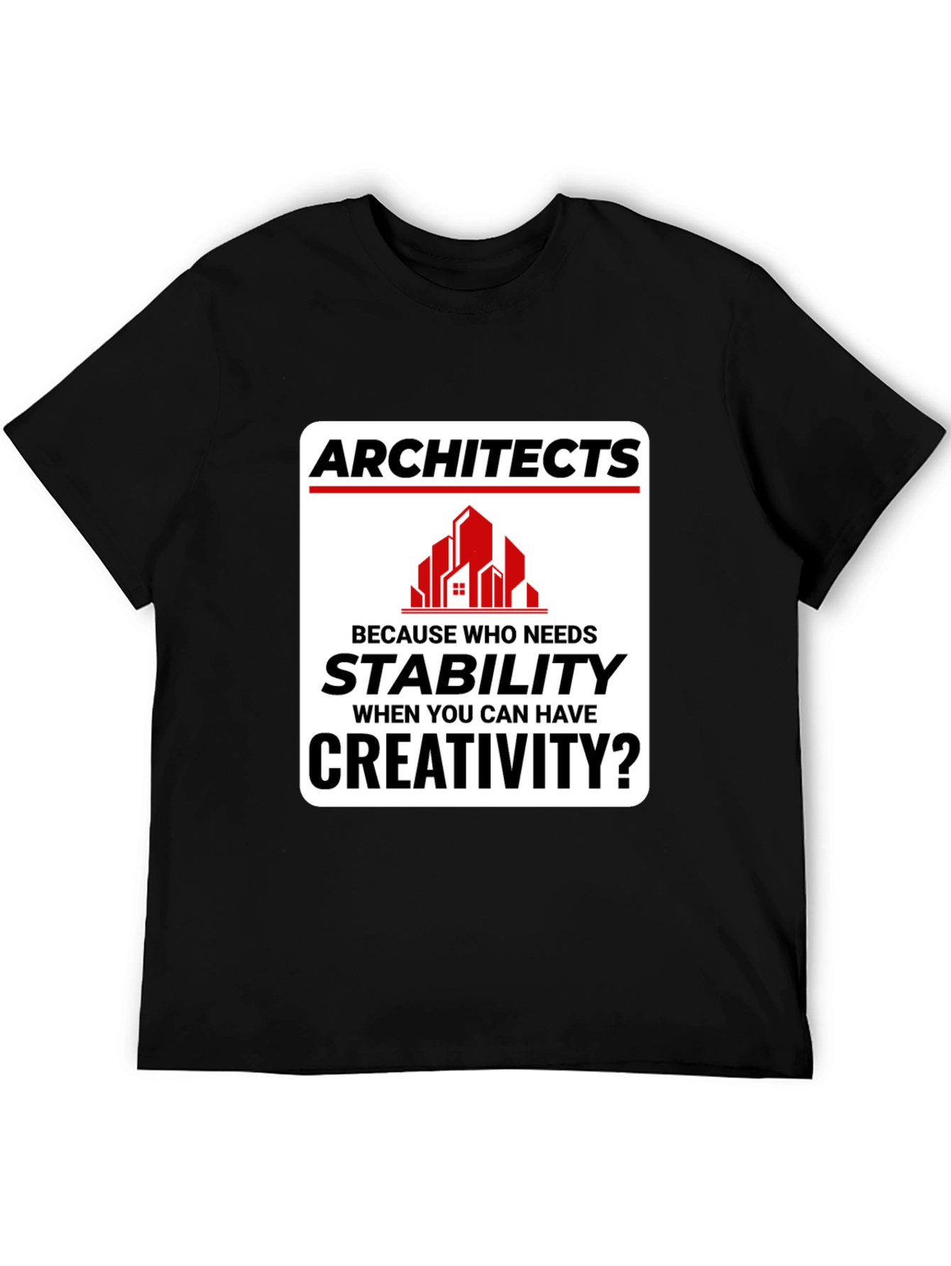Black Architects Creativity T-Shirt - Stability vs. Creativity view 5