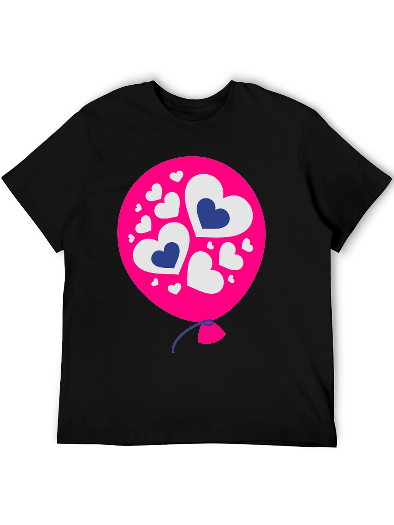 Heart Balloon Graphic Tee - Black - 5