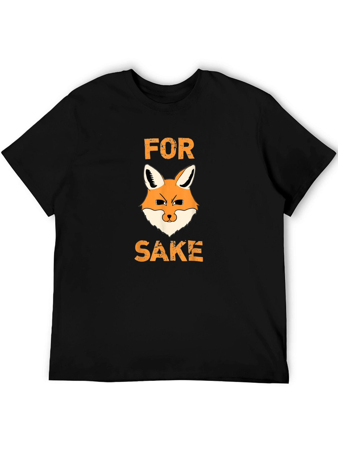 Black For Fox Sake T-Shirt - Funny Graphic Tee view 5