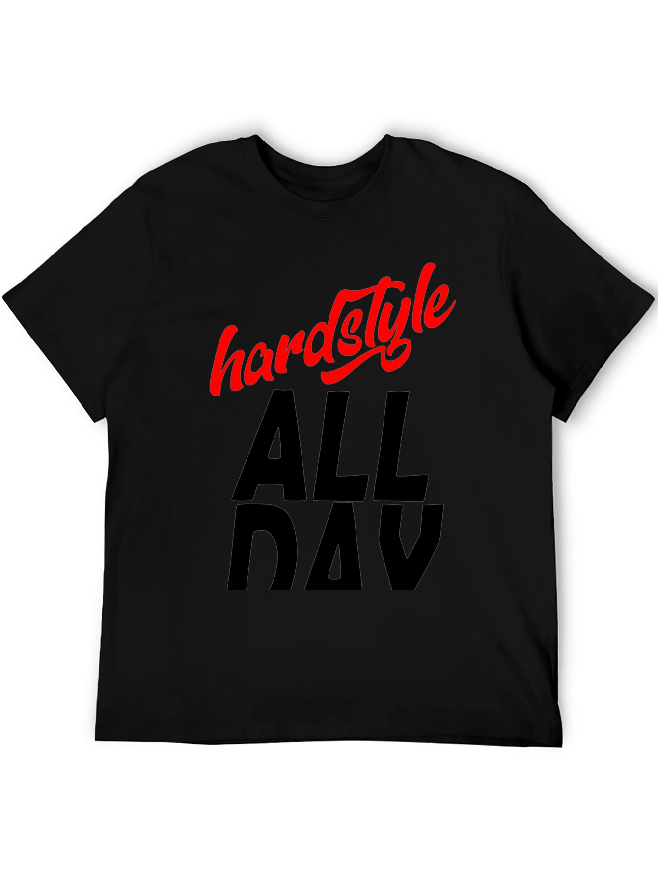 Hardstyle All Day Black Graphic Tee - 5