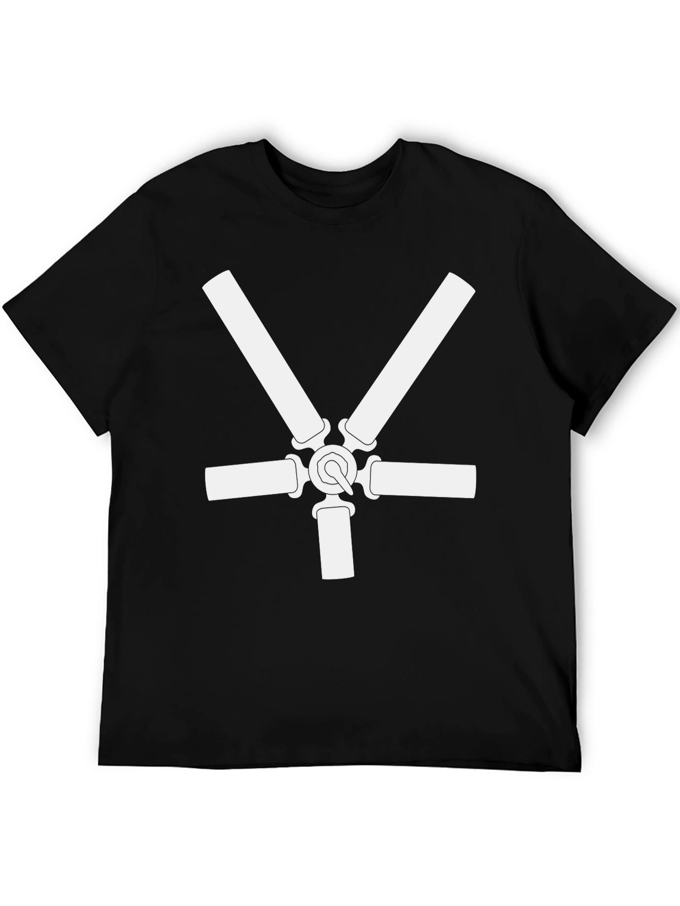 Black Fan Blade Graphic Tee - Cool Casual Style view 5