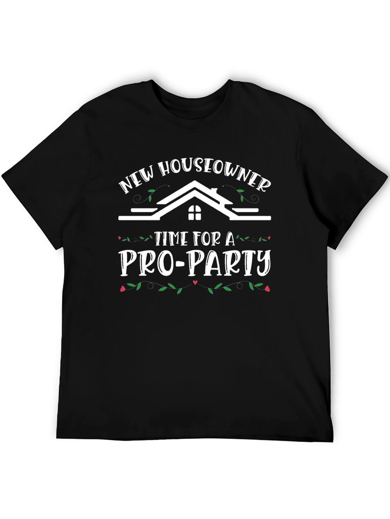 Black New Homeowner Pro-Party T-Shirt view 5