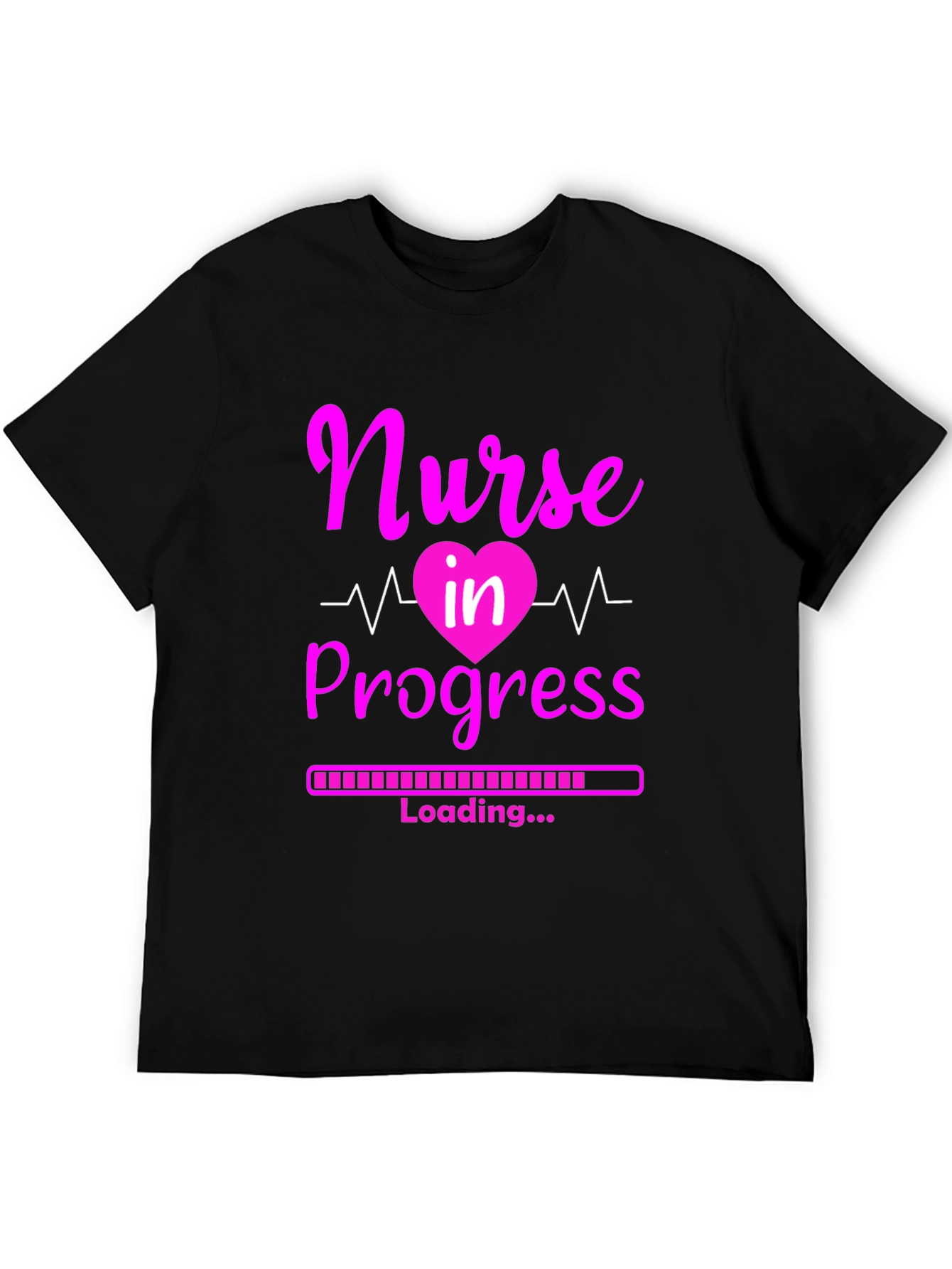 Black Nurse in Progress T-Shirt - Future Healthcare Hero view 5