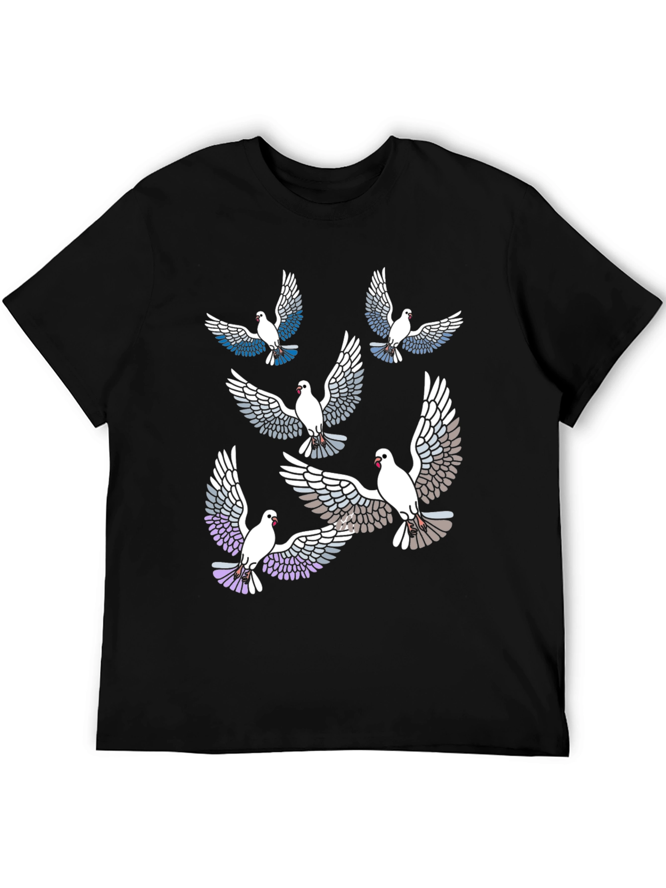 Black Dove Print T-Shirt view 5