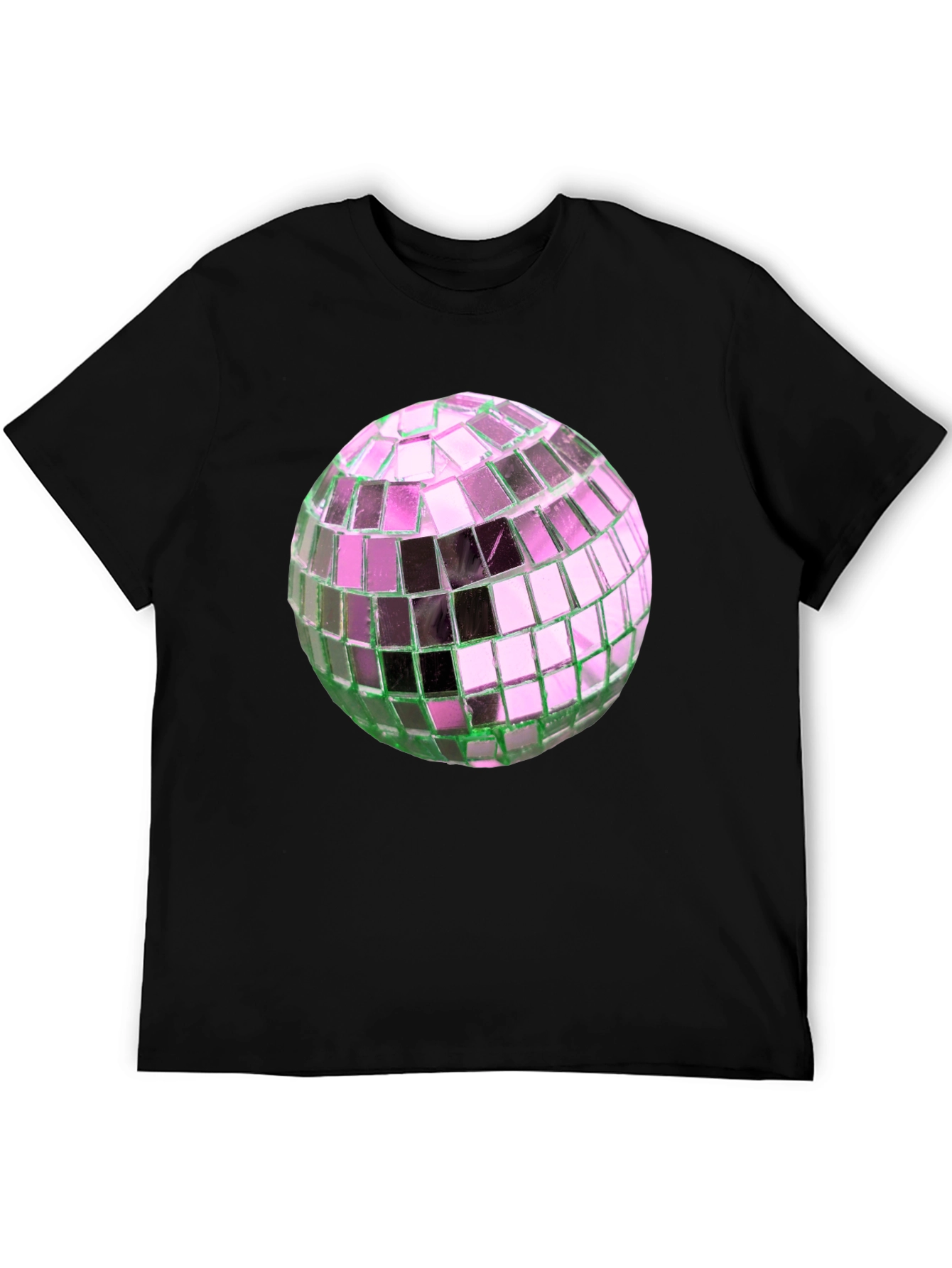 Black Disco Ball Graphic Tee - Party Ready Style view 5