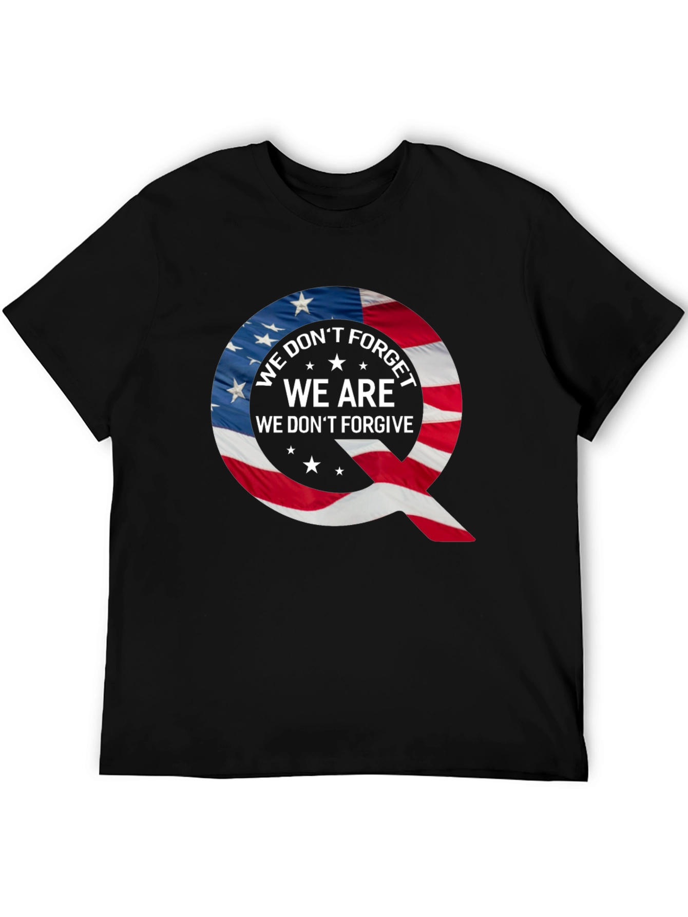 Black Q Patriotic T-Shirt: We Don't Forget view 5