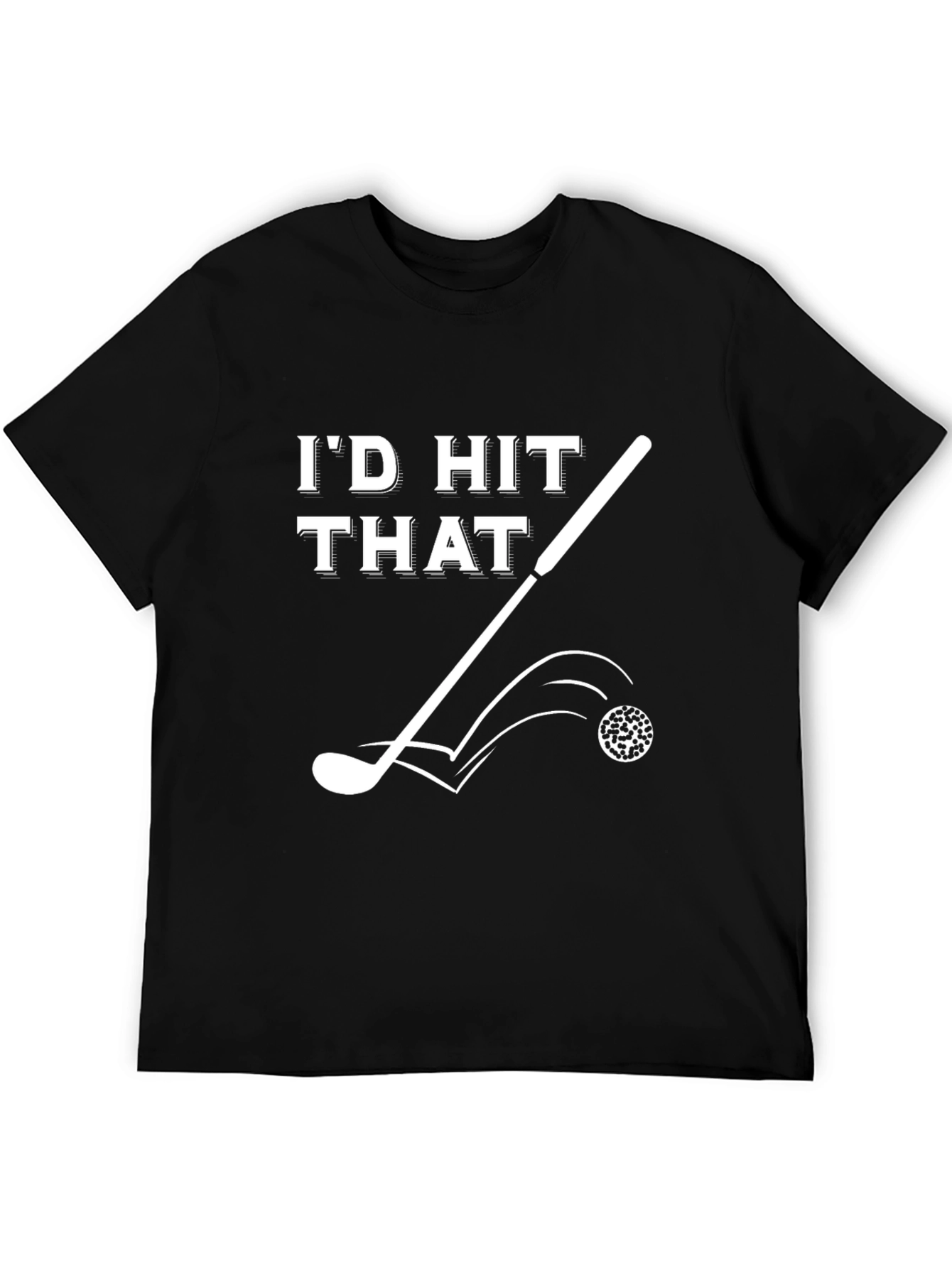 Black I'd Hit That Golf T-Shirt, Black view 5