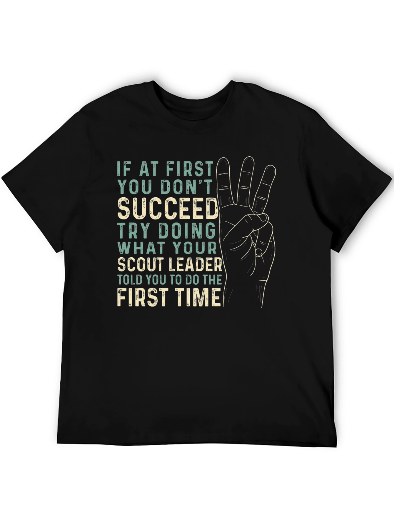Black Scout Leader Advice Graphic T-Shirt view 5