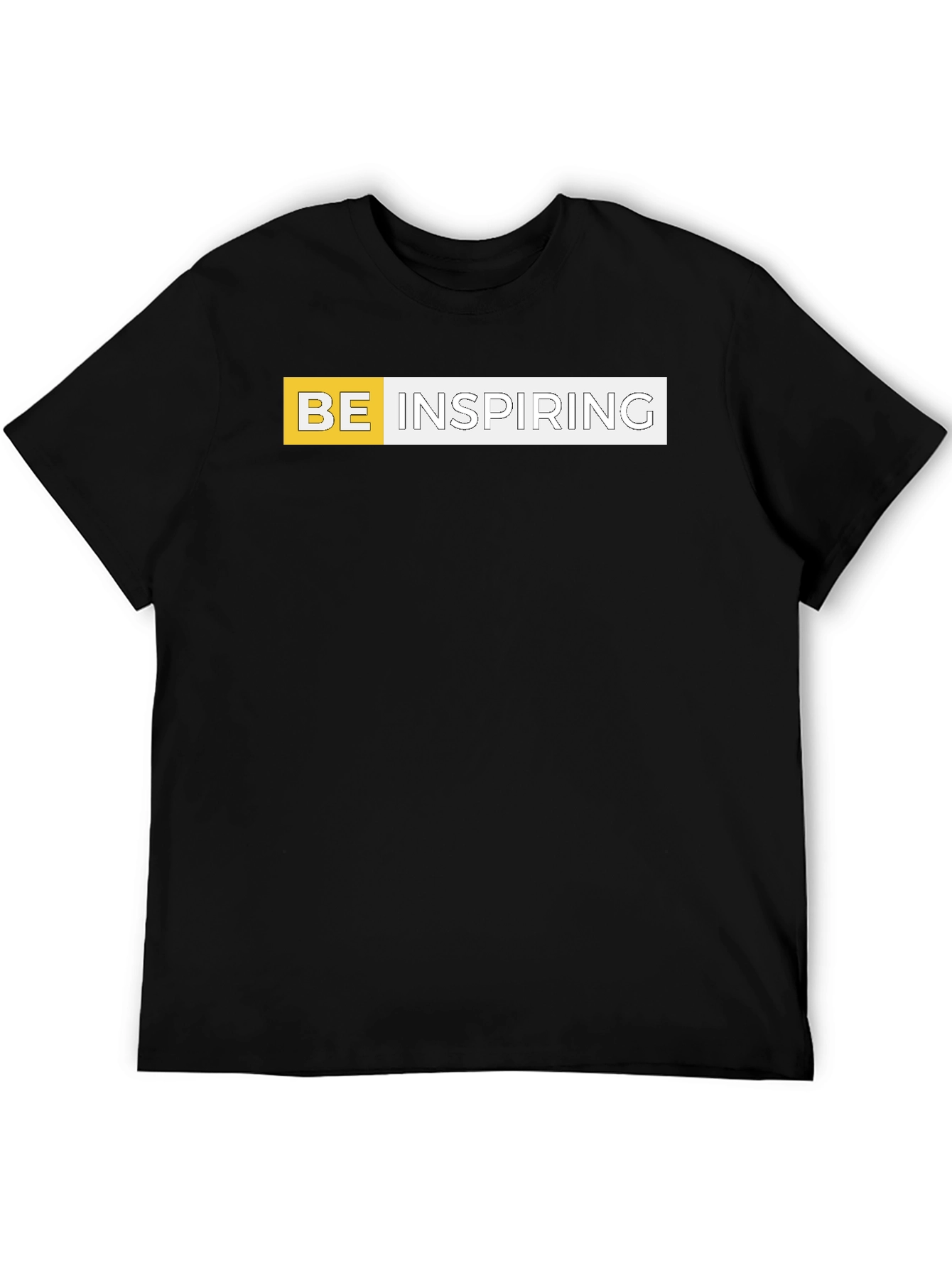 Black Be Inspiring Graphic Tee - Modern Comfort Fit view 5
