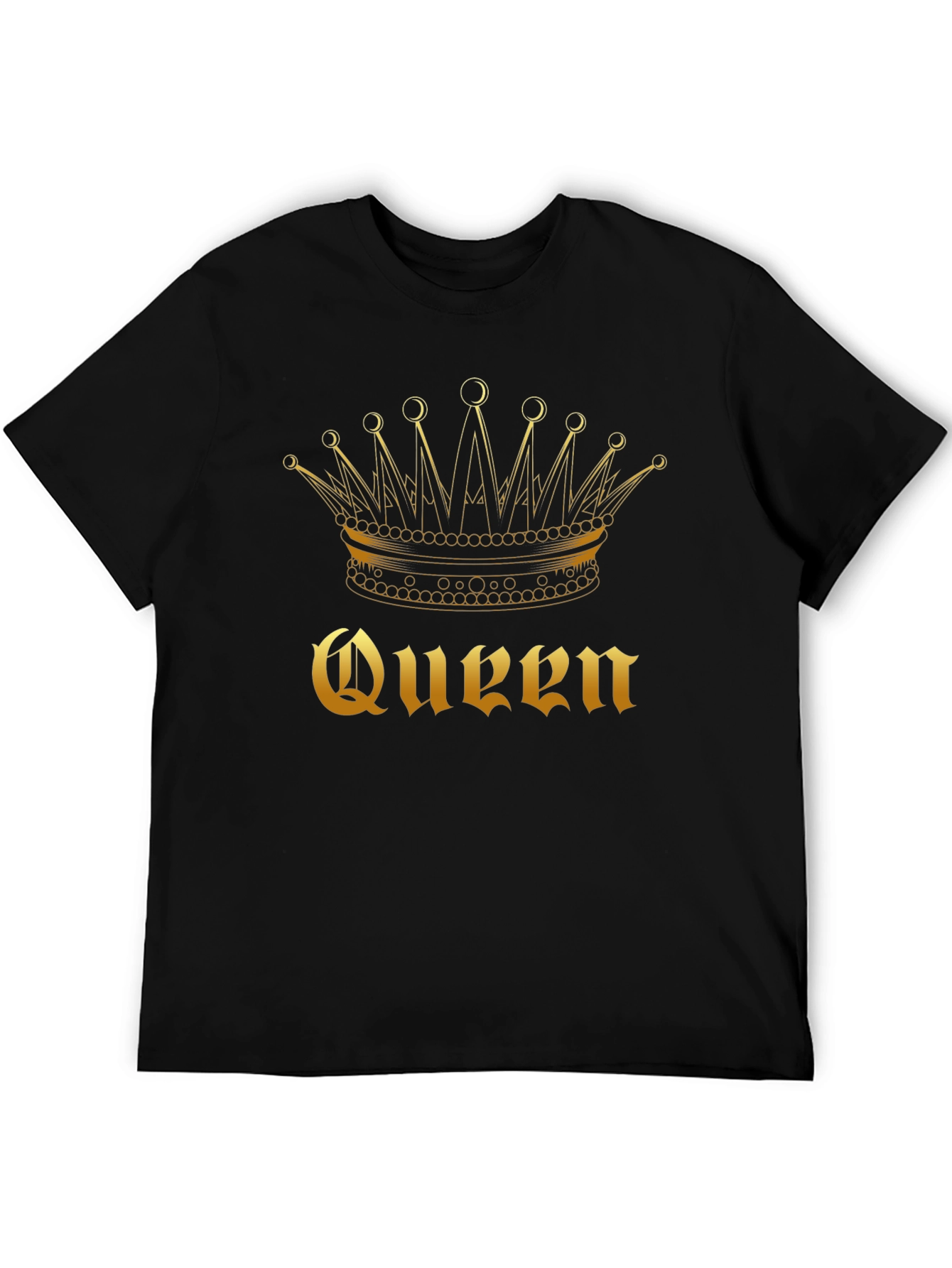 Black Queen Crown Graphic Black T-Shirt view 5
