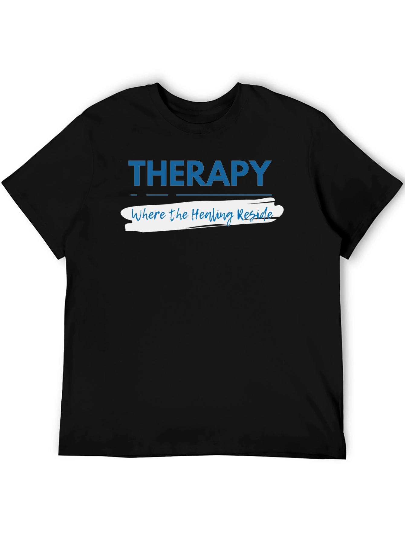 Black Therapy Where the Healing Reside T-Shirt view 5