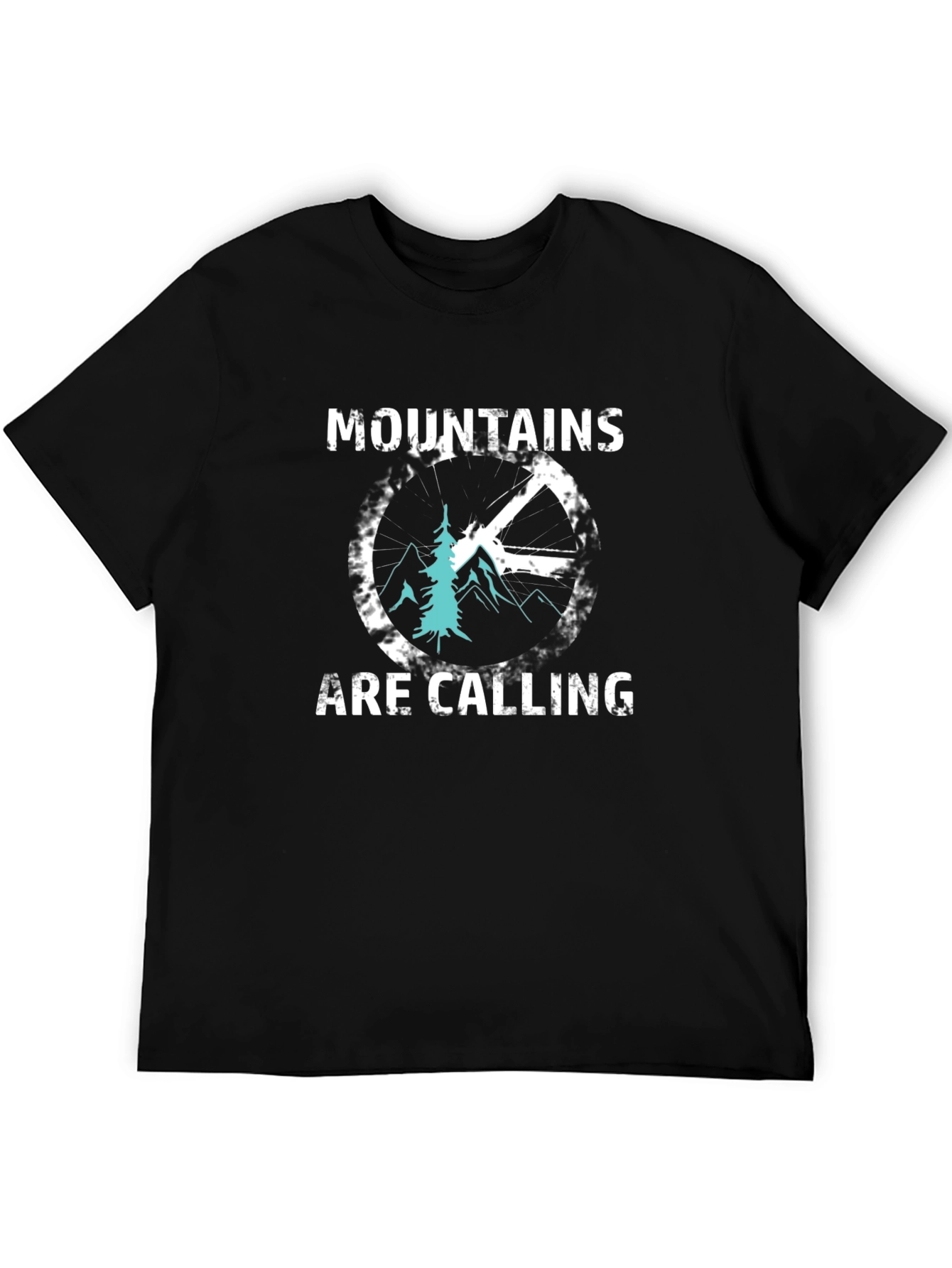 Black Mountains Are Calling Graphic Tee - Outdoor Adventure Shirt view 5