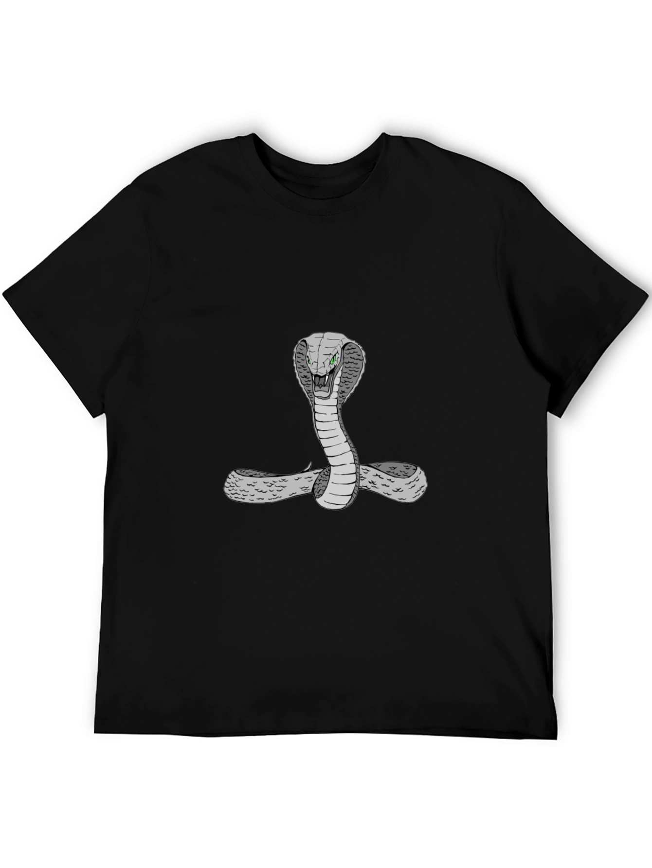 Black Cobra Graphic Tee - Men's Black T-Shirt view 5