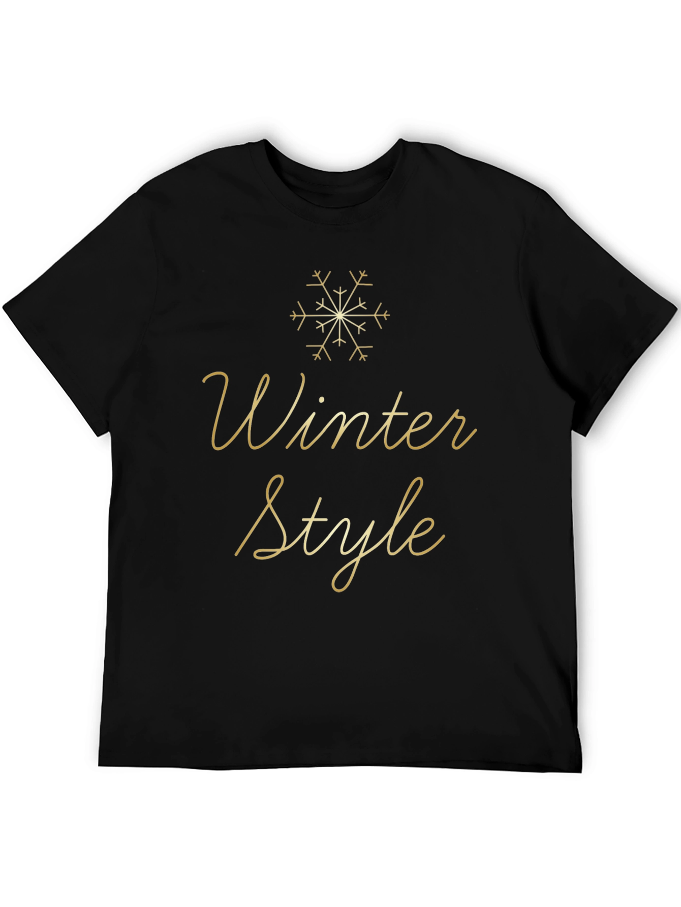 Black Winter Style Black T-Shirt view 5