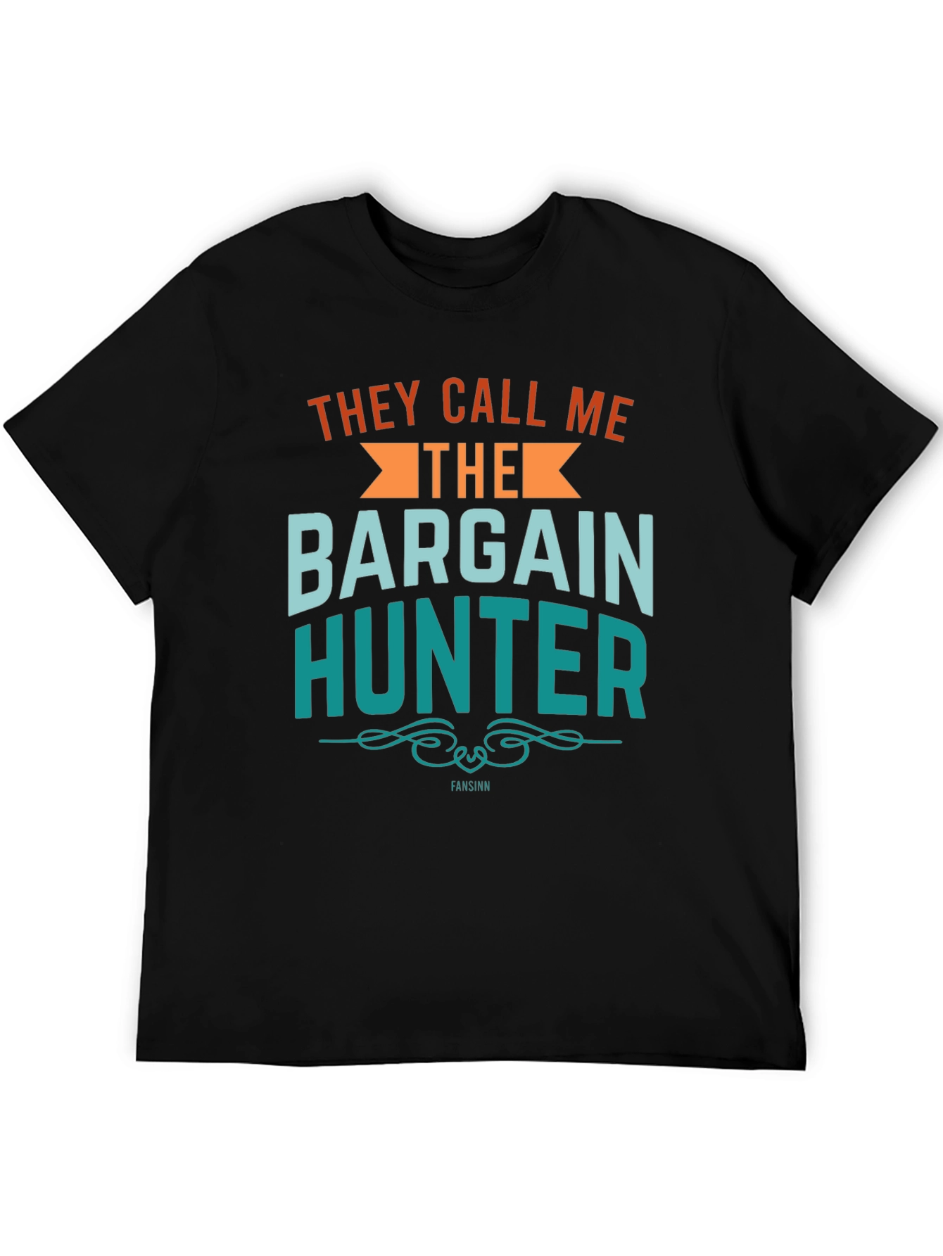 Black Bargain Hunter Graphic Tee - Stylish Unisex Cotton T-Shirt view 5