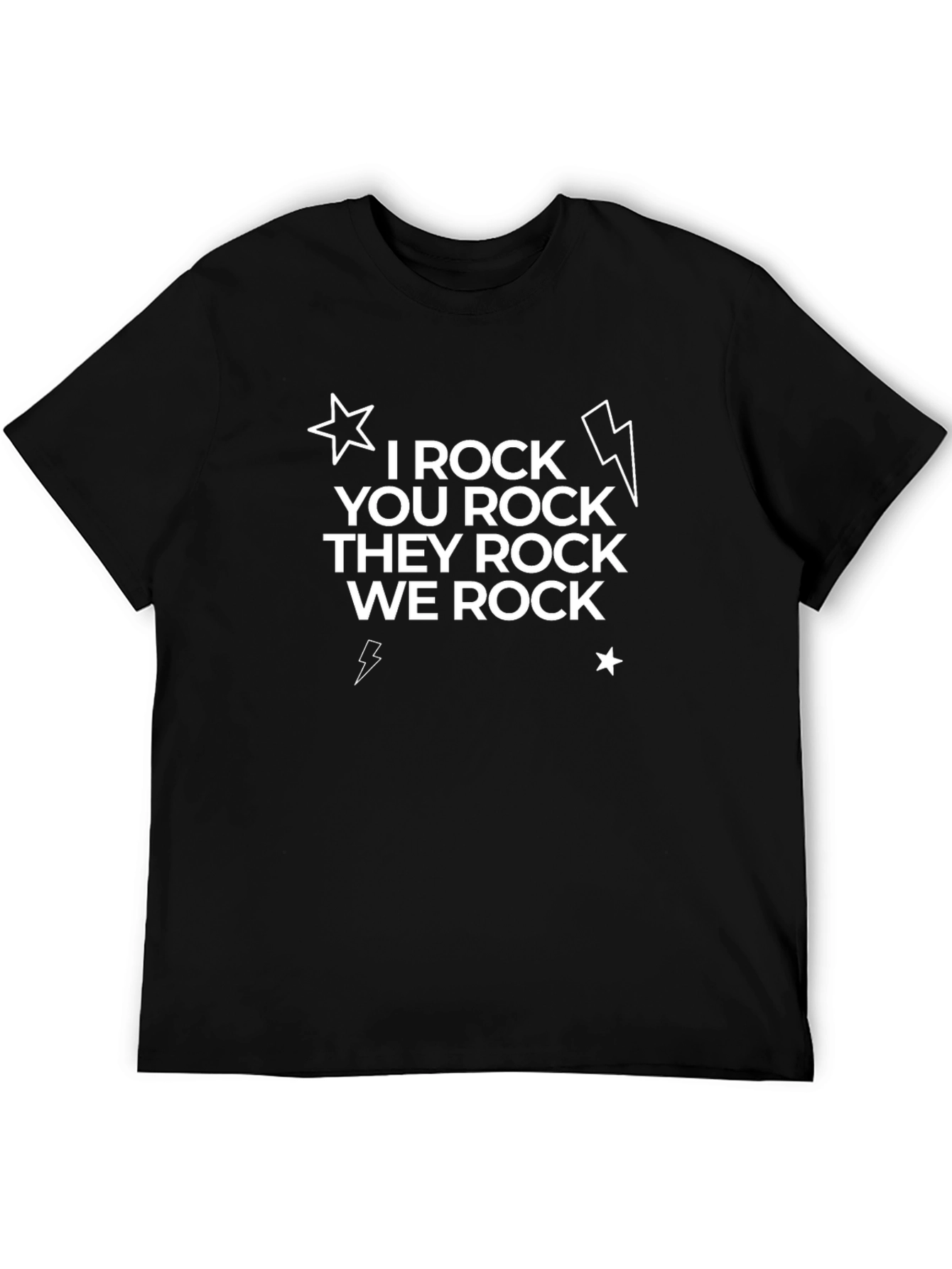 Black I Rock Graphic T-Shirt view 5