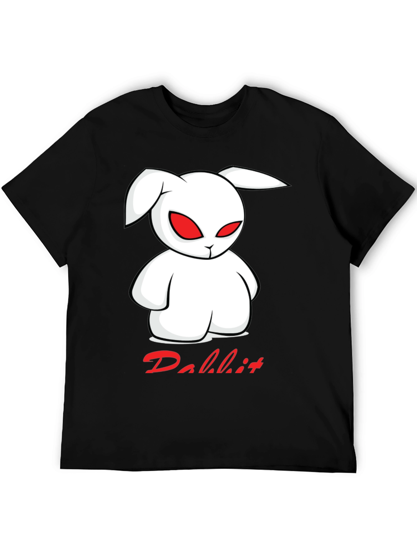 Black Rabbit Graphic Print T-Shirt view 5
