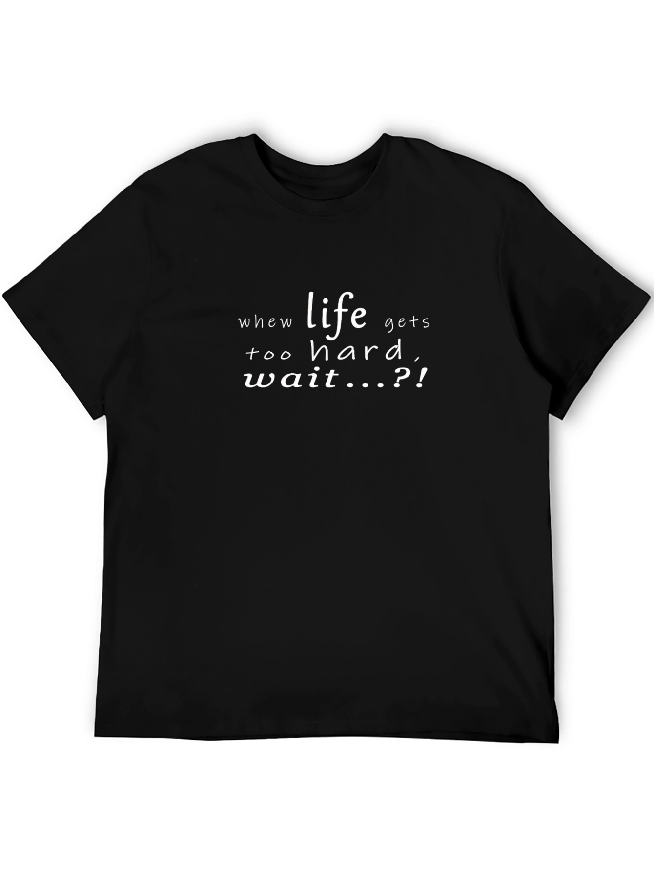 Black Life Gets Hard Wait T-Shirt - Mens Graphic Tee view 5