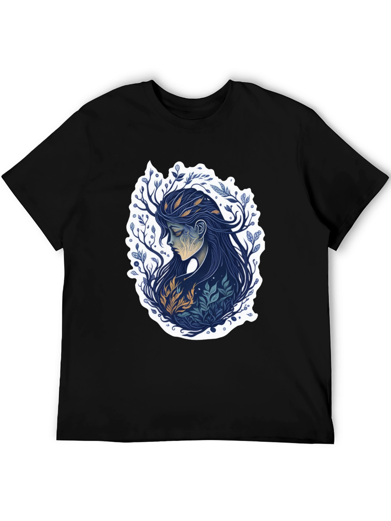 Black Nature Spirit Graphic Tee - Black view 5