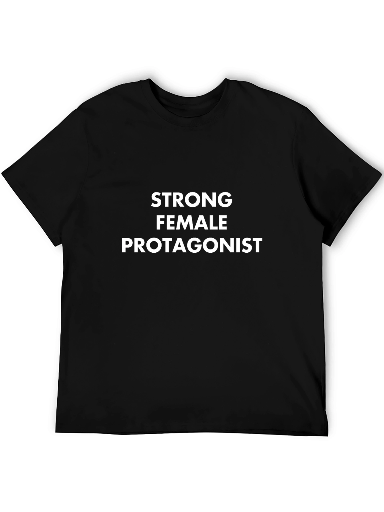 Black Strong Female Protagonist Graphic Tee - Black view 5