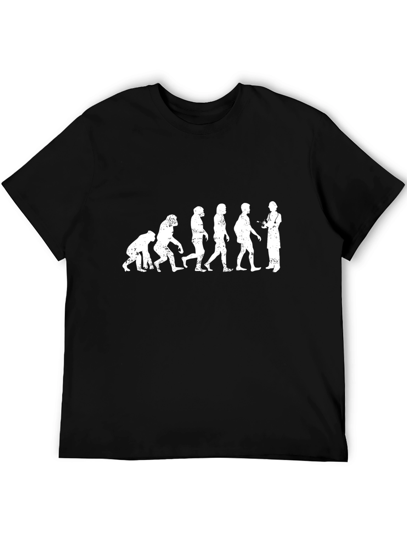 Black Evolution of Doctor Graphic Tee - Black view 5