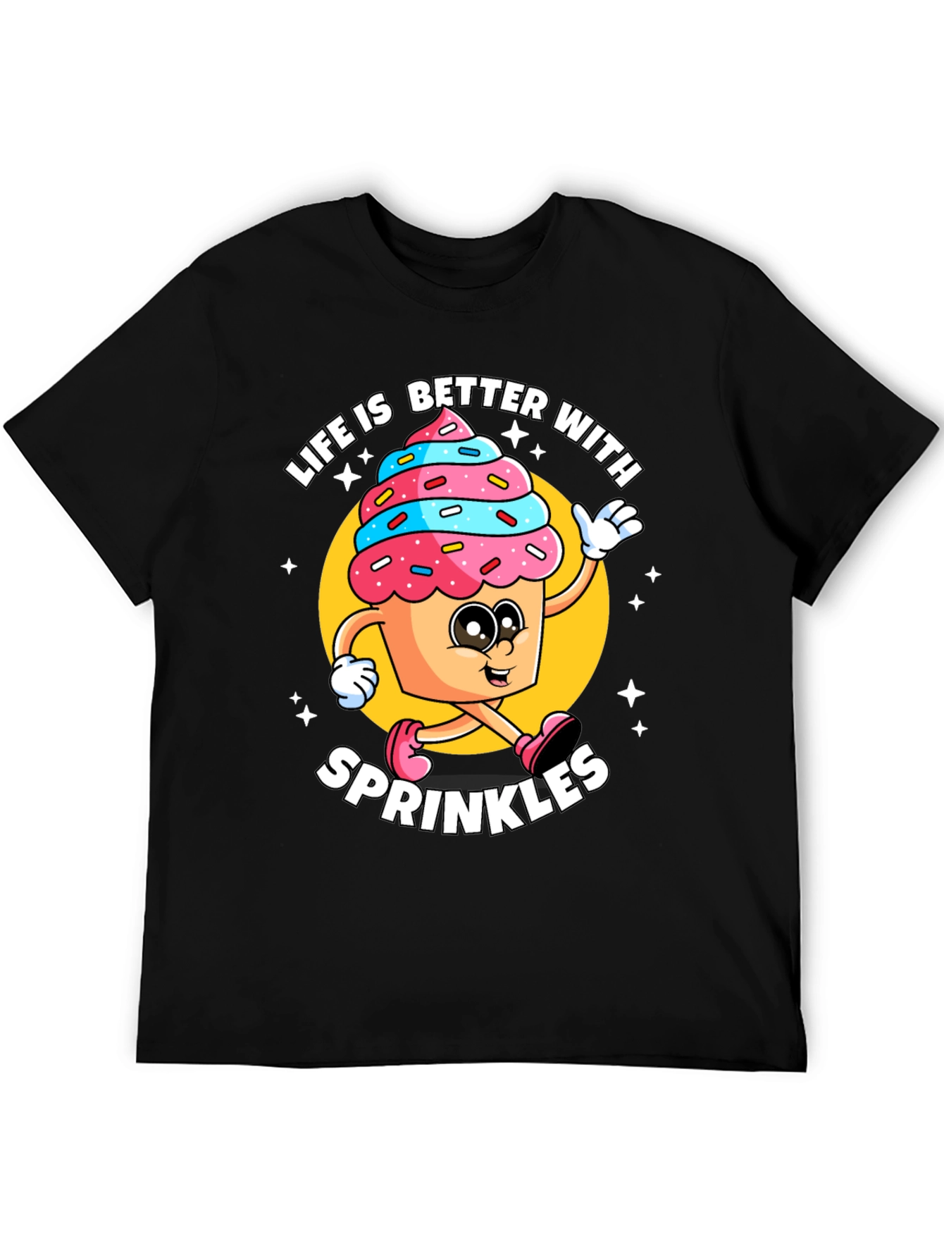 Black Life is Better with Sprinkles T-Shirt view 5