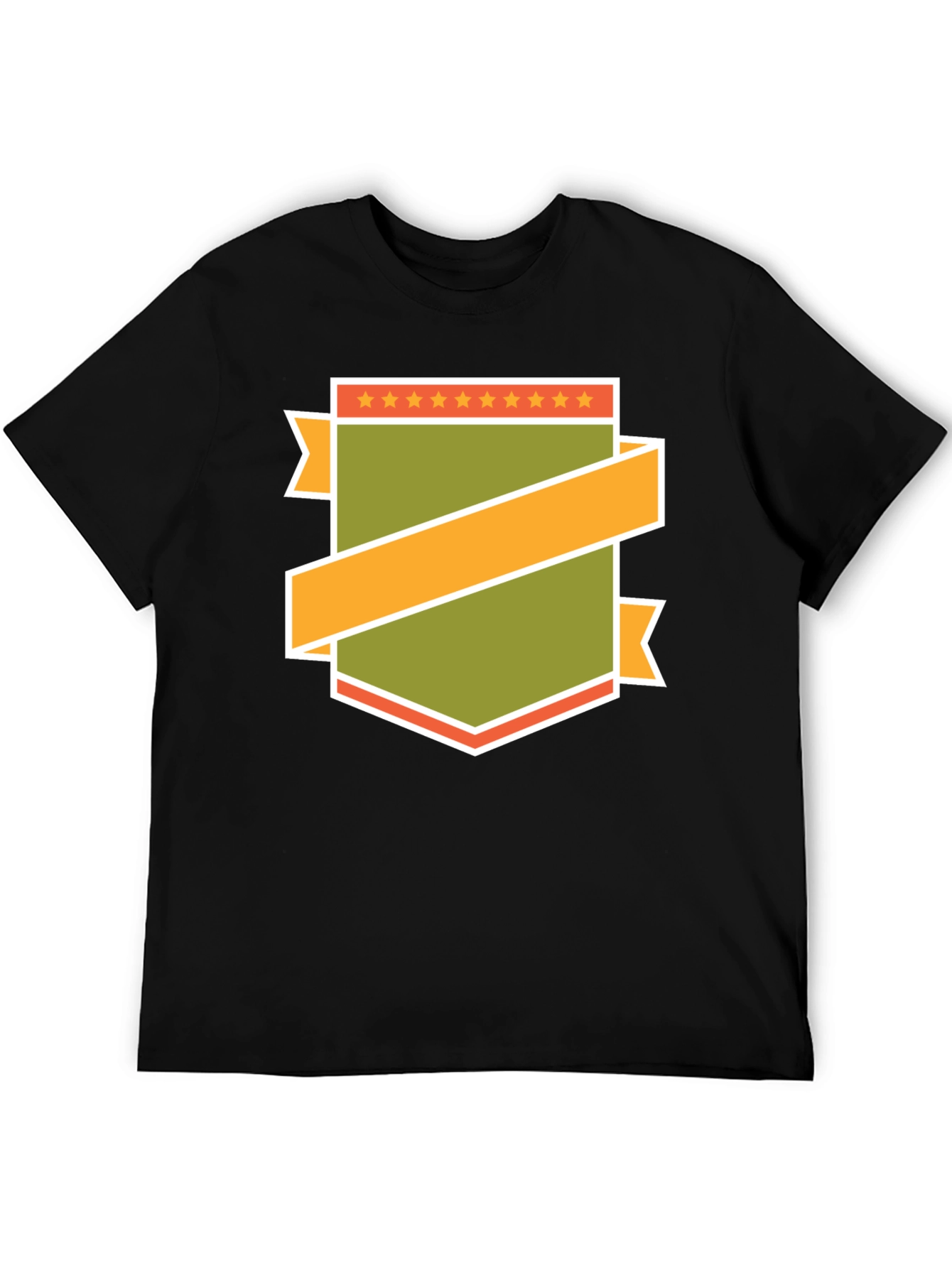 Black Retro Badge Graphic T-Shirt view 5