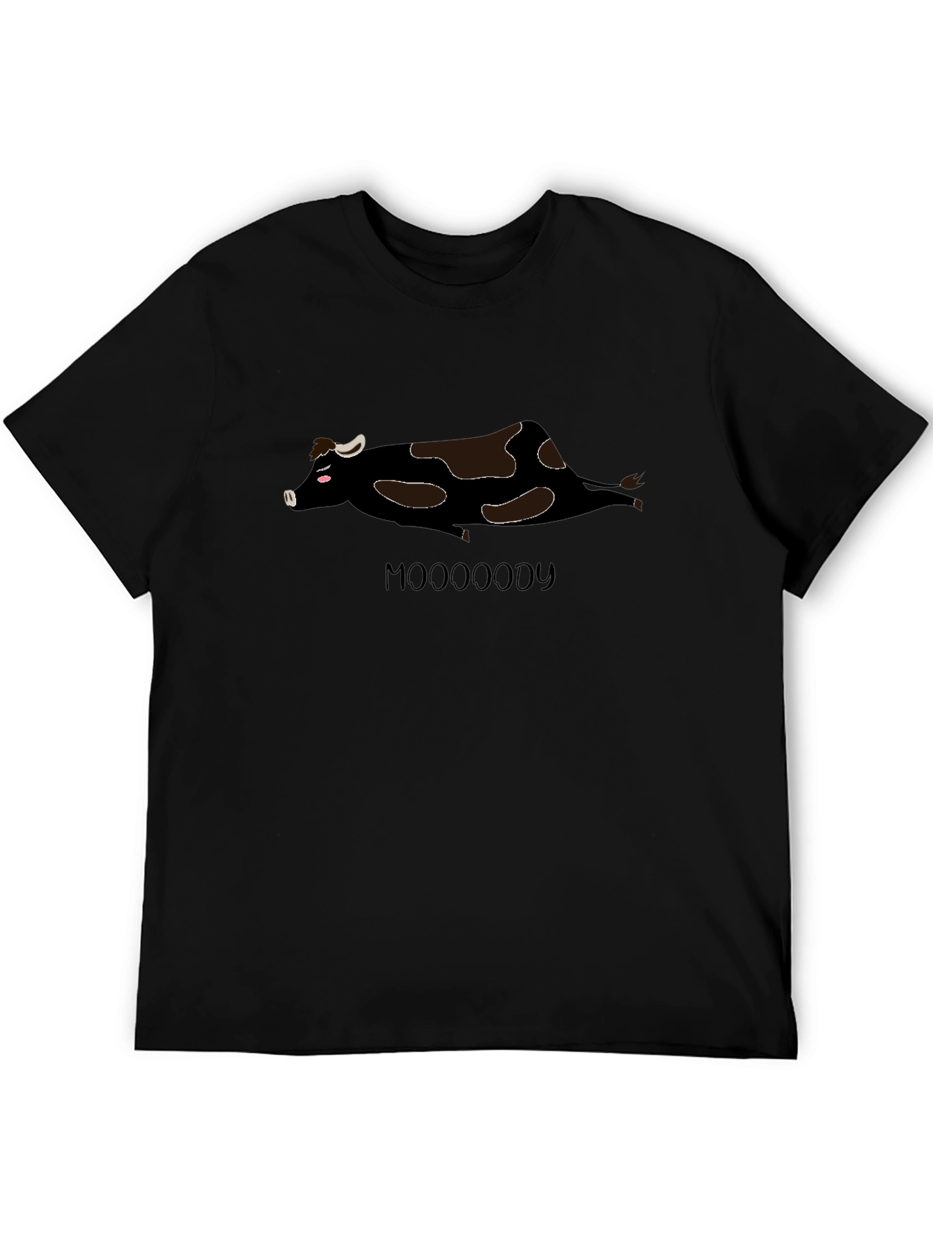 Black Mooooody Cow T-Shirt - Relaxed Fit view 5