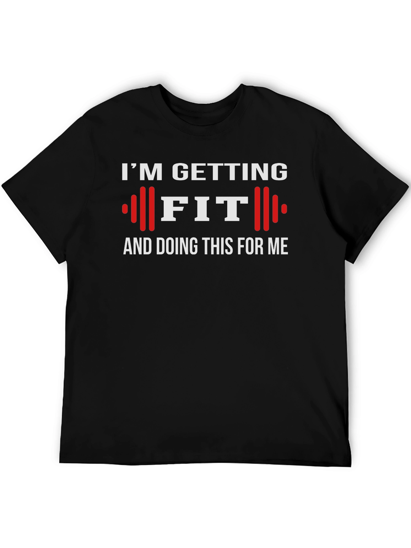 Black I'm Getting FIT Workout Tee view 5