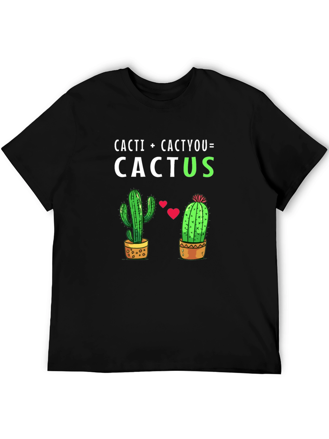 Black Cacti + Cactyou = Cactus T-Shirt view 5