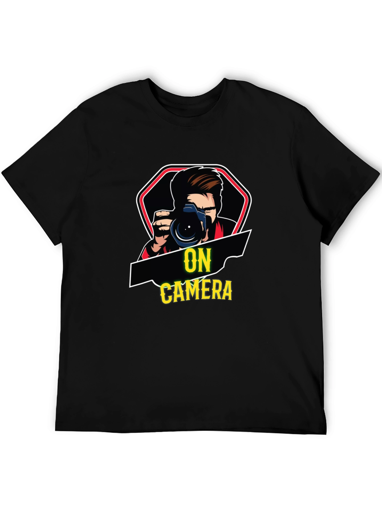 Black On Camera Black T-Shirt view 5